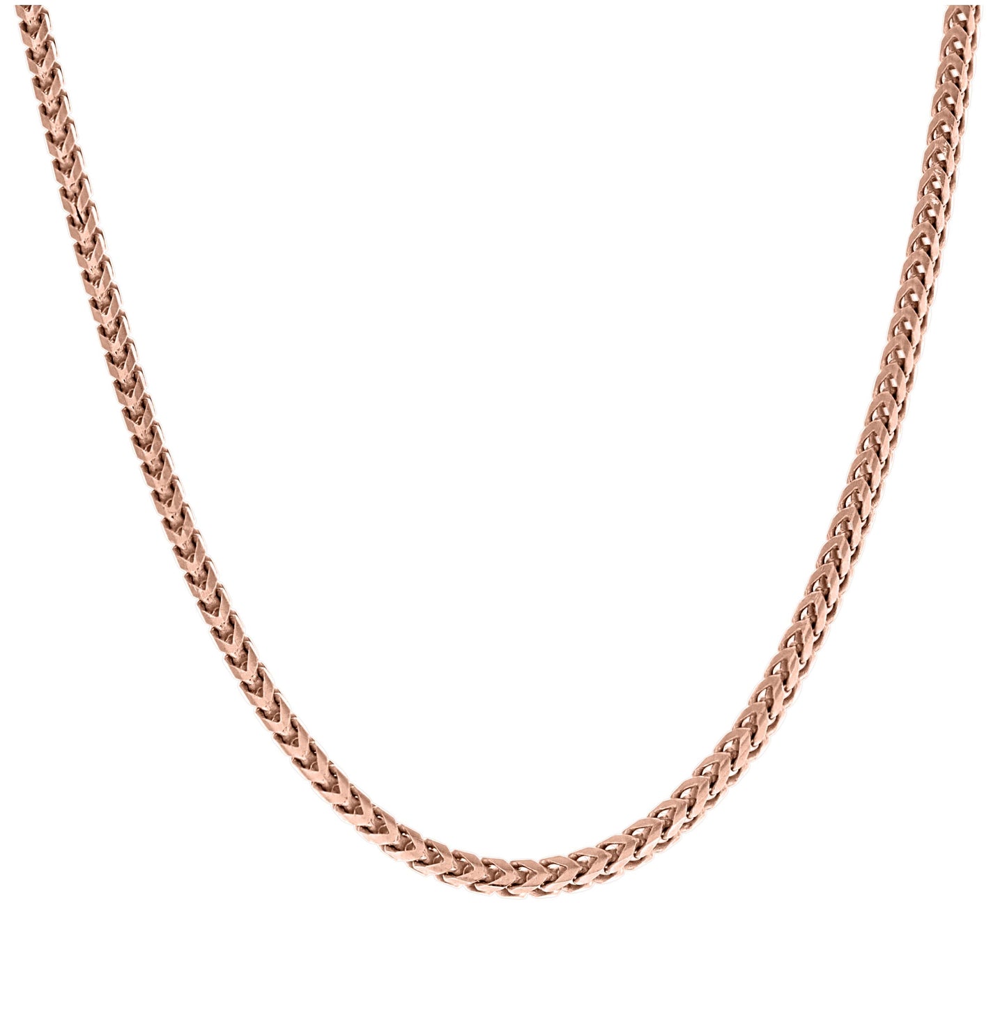 Sterling Silver Yellow-Tone Or Rose Tone Or Two Tone Solid Franco Chain