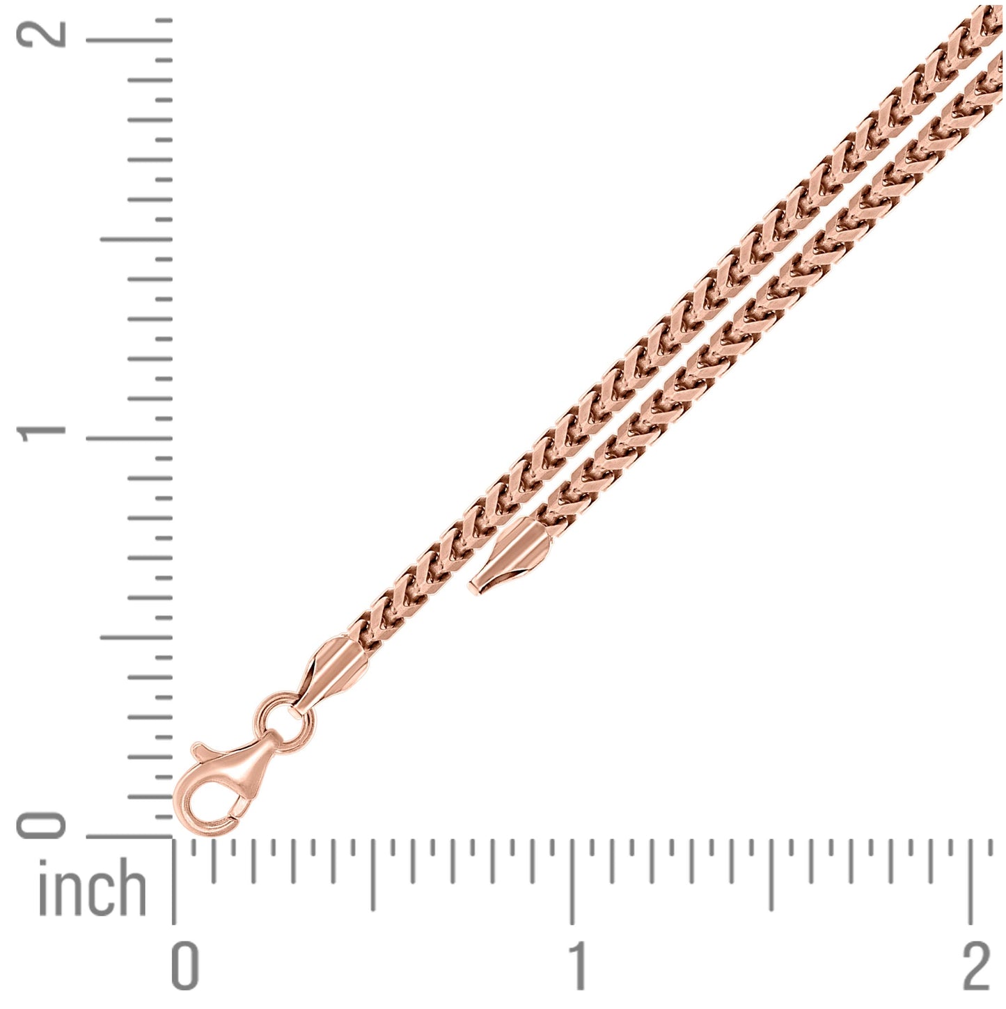 Sterling Silver Yellow-Tone Or Rose Tone Or Two Tone Solid Franco Chain