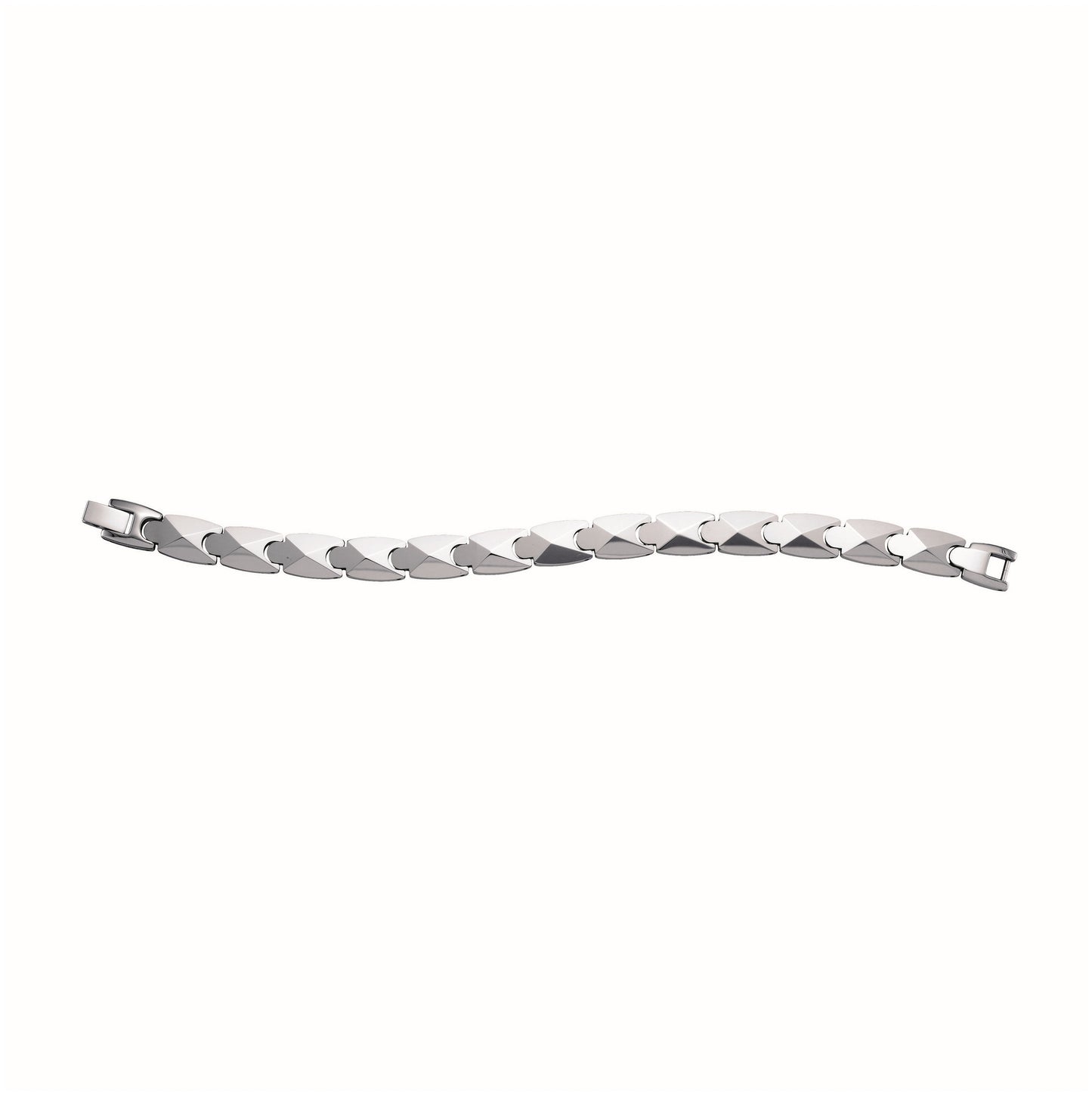 Tungsten Mens Polished Fashion Bracelet 11mm Size 8.5 Inches