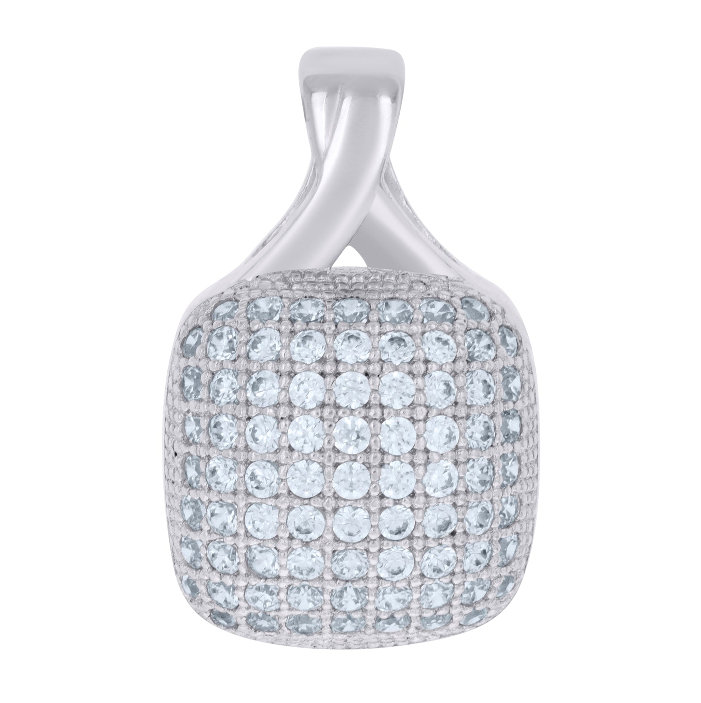 Sterling Silver Women Cubic-Zirconia Fashion Charm Pendant