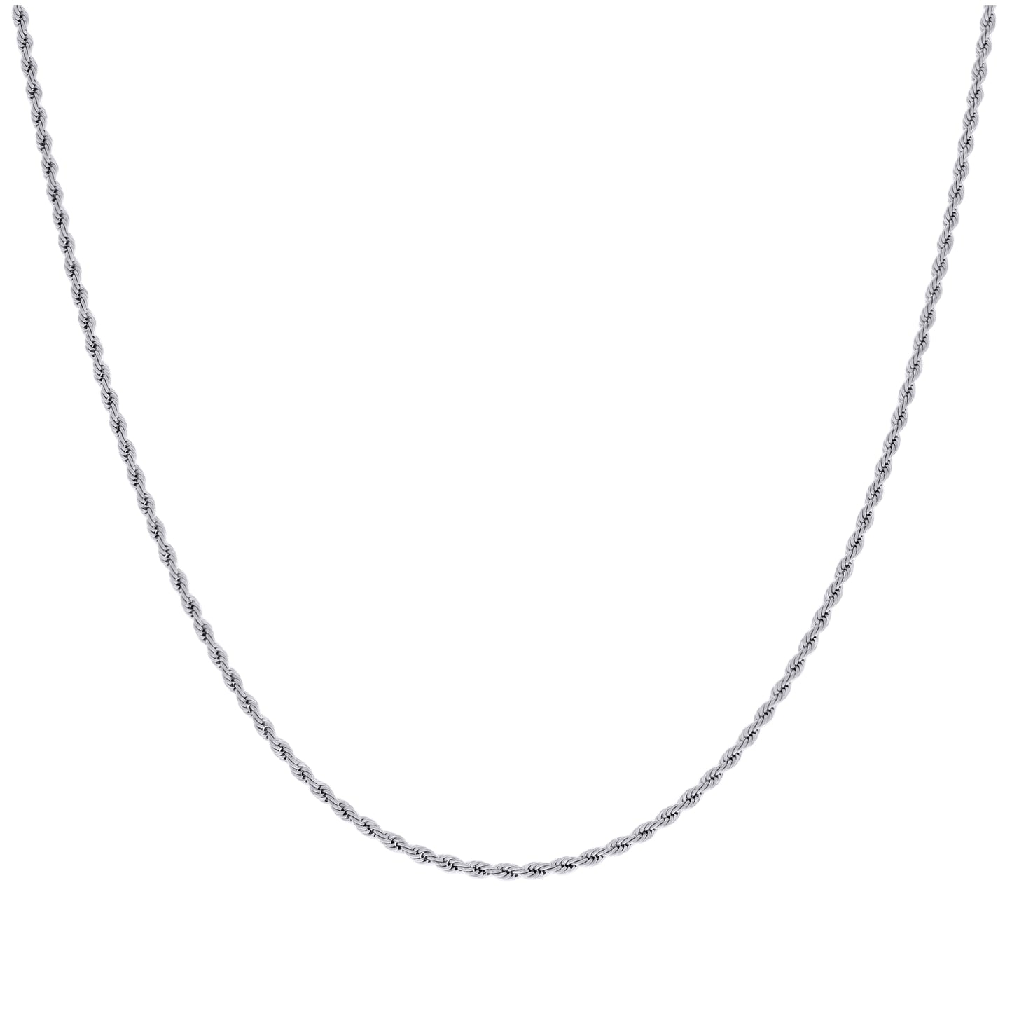 Stainless Steel Or Yellow-tone Unisex Rope Fashion Chain Necklace