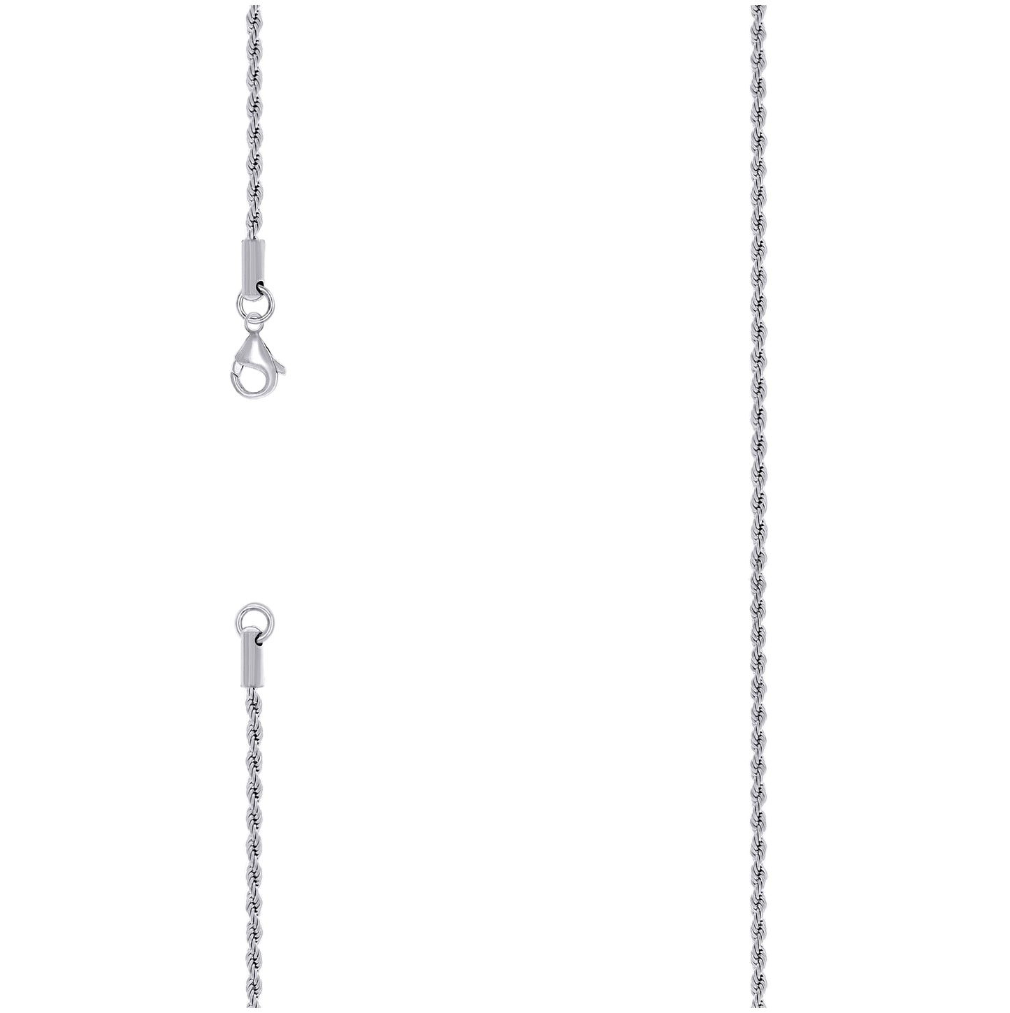 Stainless Steel Or Yellow-tone Unisex Rope Fashion Chain Necklace