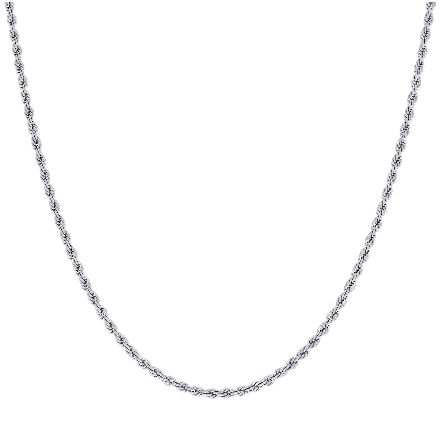 Stainless Steel Or Yellow-tone Unisex Rope Fashion Chain Necklace