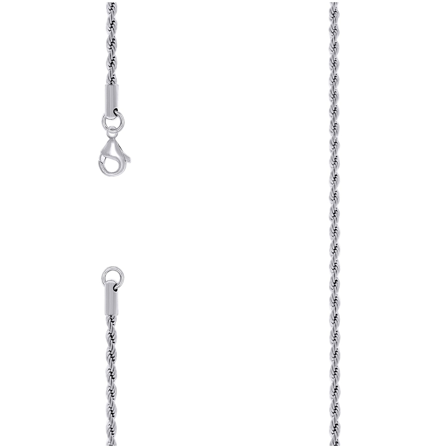 Stainless Steel Or Yellow-tone Unisex Rope Fashion Chain Necklace