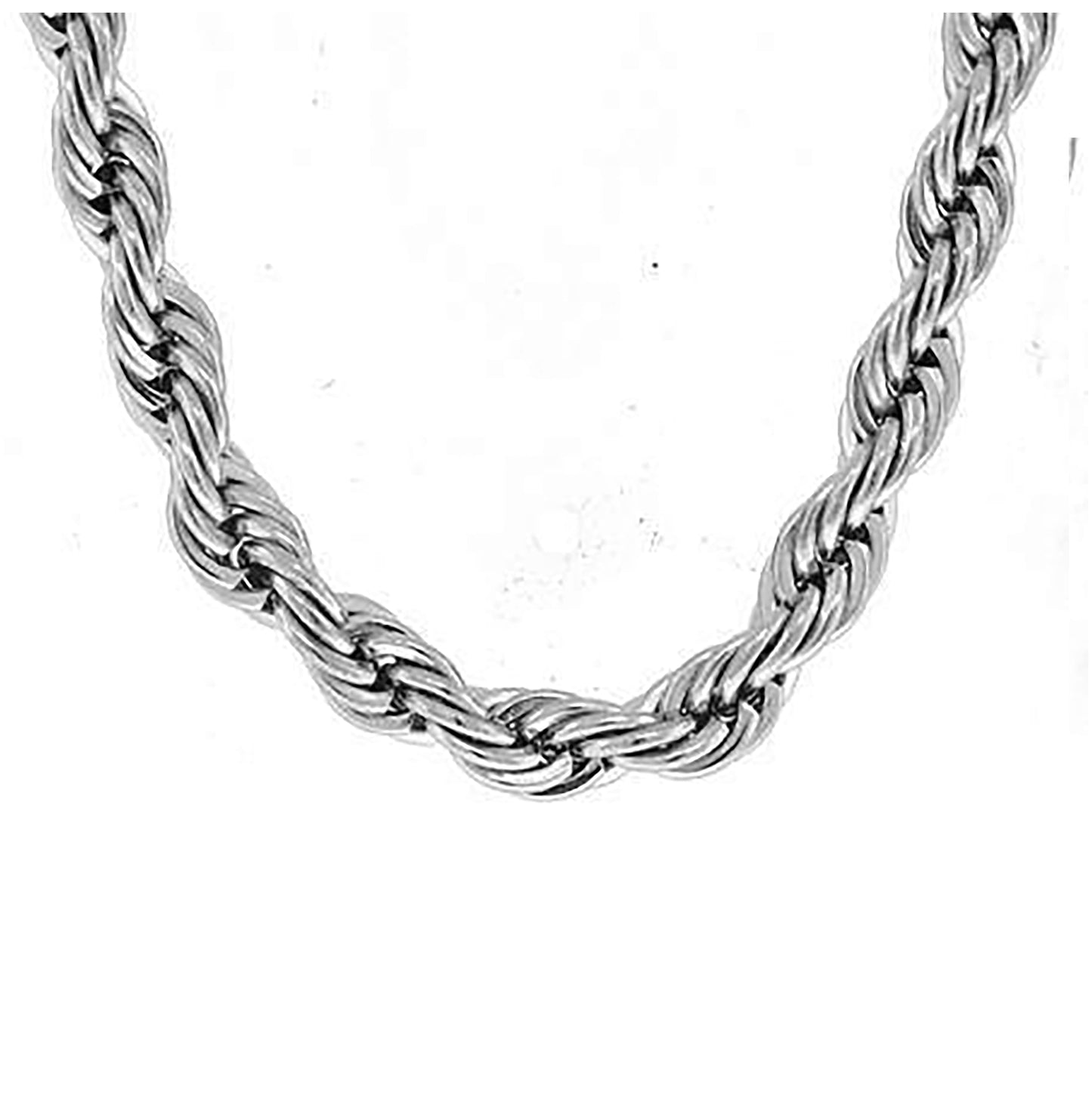 Stainless Steel Or Yellow Tone Unisex Rope Fashion Chain Necklace
