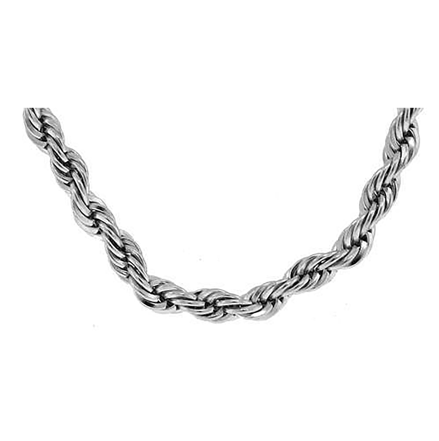 Stainless Steel Or Yellow Tone Unisex Rope Fashion Chain Necklace