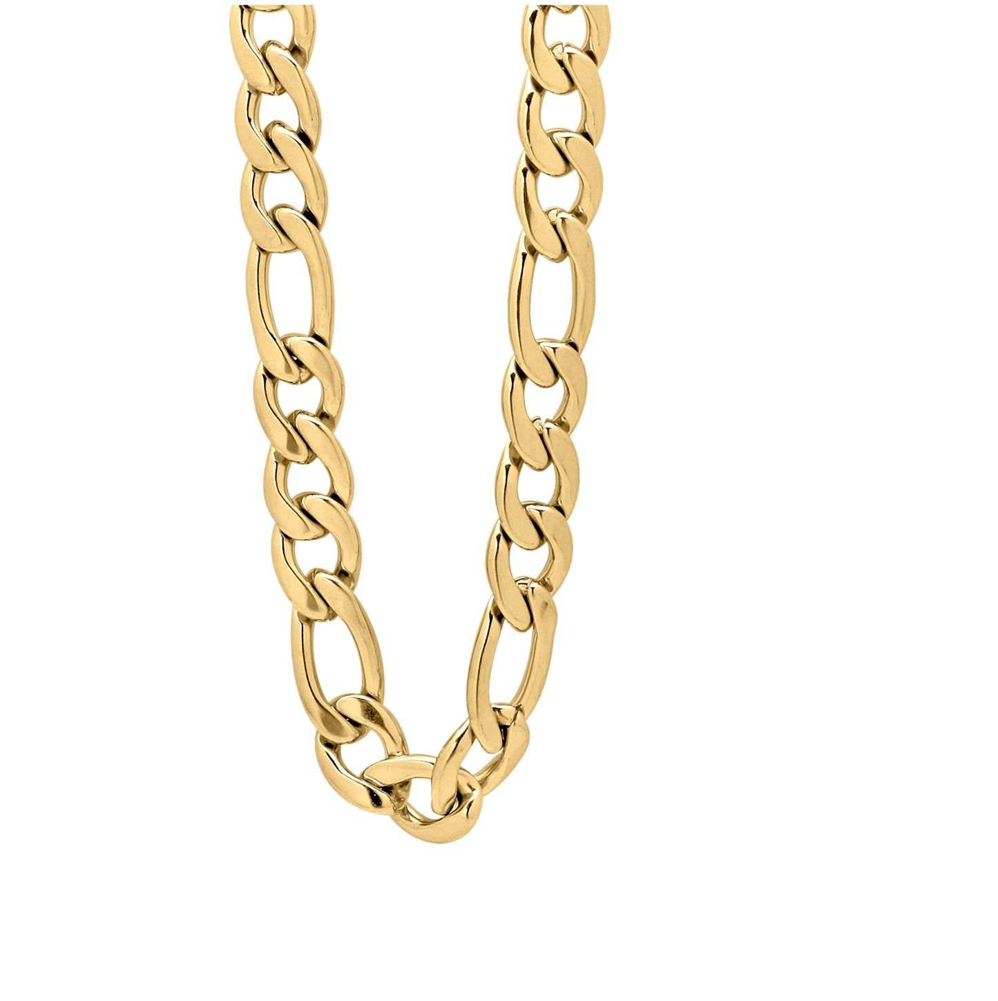 Stainless Steel Or Yellow-Tone Unisex 16-40 Inches Figaro Fashion Link Chain Necklace