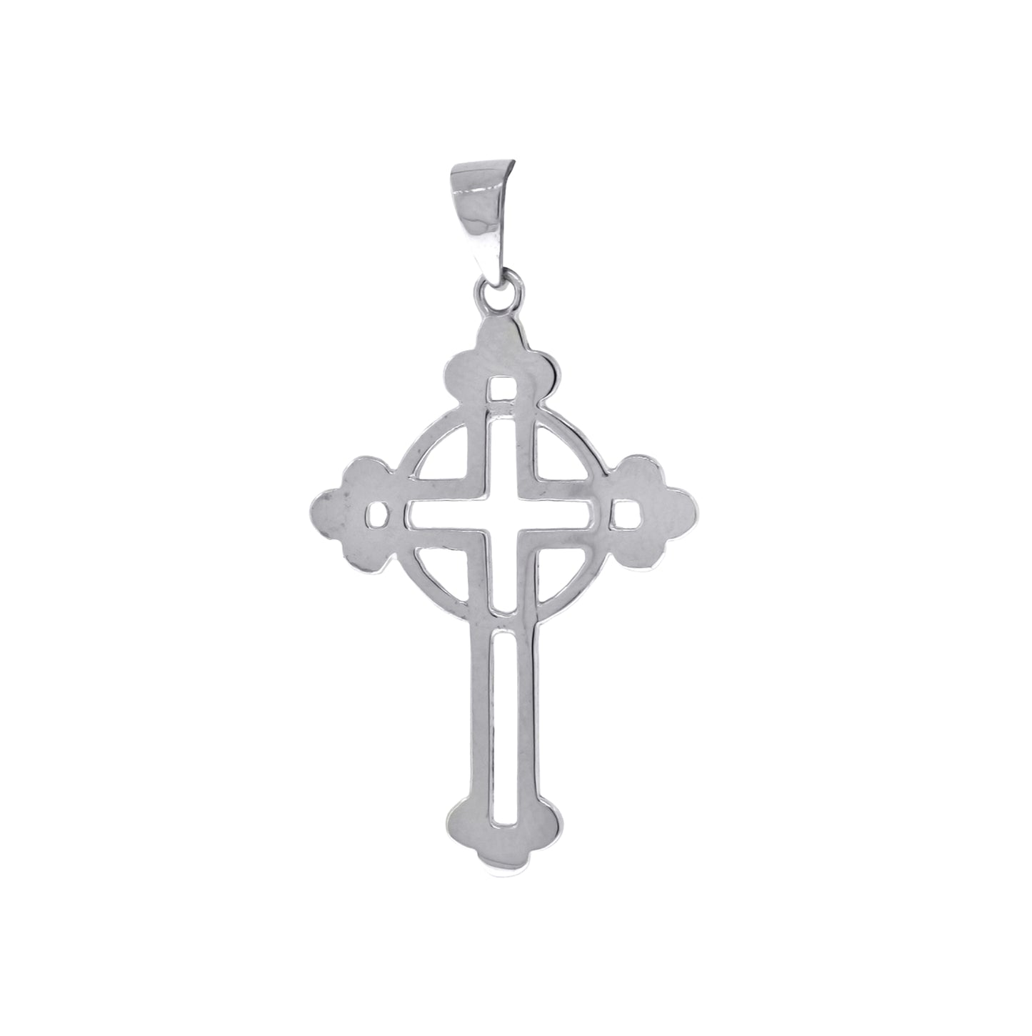 Sterling Silver Unisex Cross Religious Charm Pendant