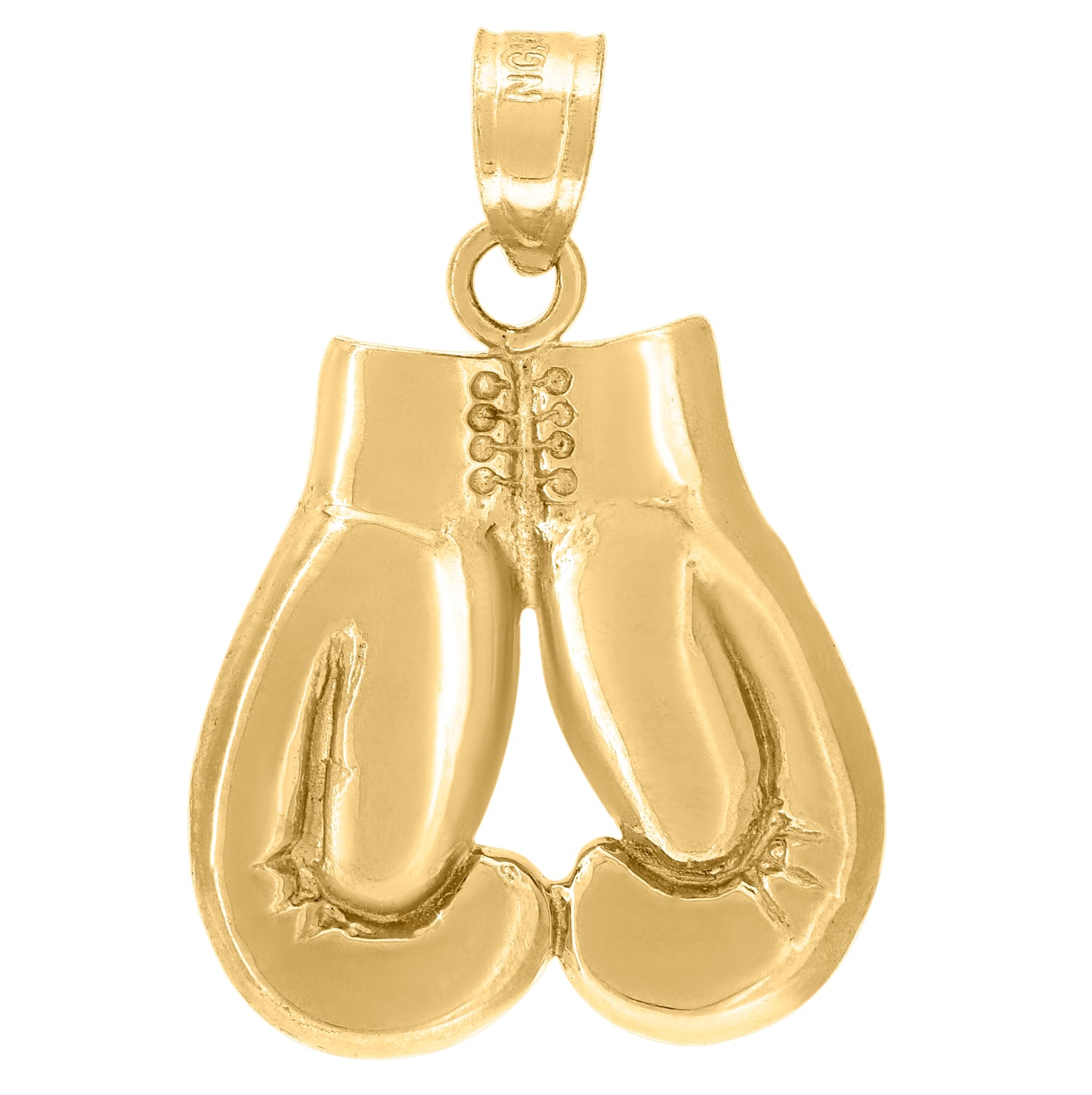 10K Yellow Gold Unisex Boxing Glove Sports Charm Pendant