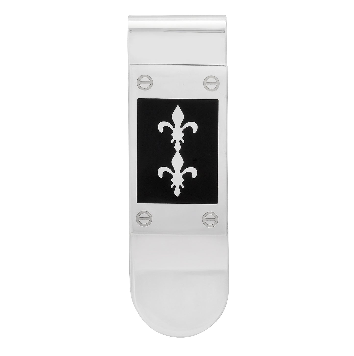 Stainless Steel Center Enamel Money Clip