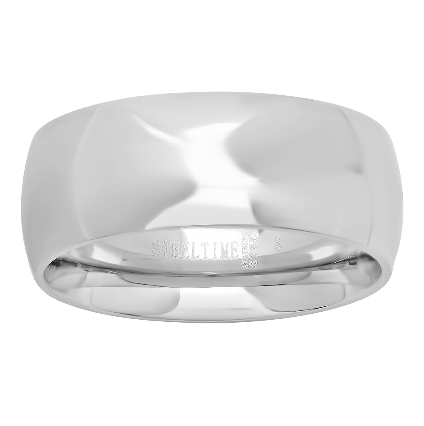 Stainless Steel Or Yellow-Tone Unisex Dome Plain Bridal Anniversary Engagement Wedding Comfort-fit Fashion Band Ring
