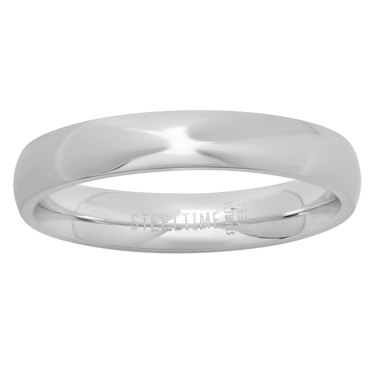 Stainless Steel Or Yellow-Tone Unisex Dome Plain Bridal Anniversary Engagement Wedding Comfort-fit Fashion Band Ring