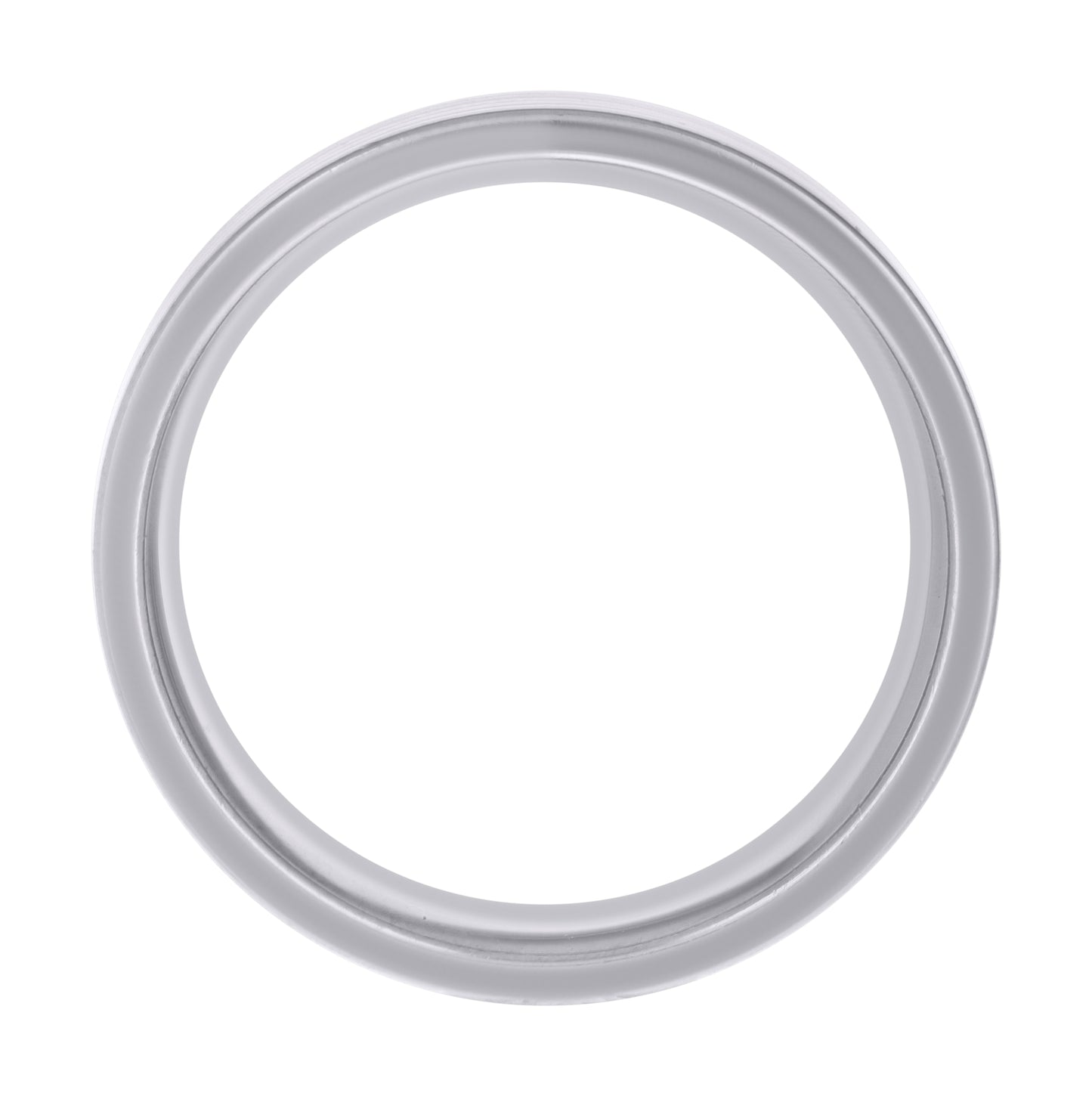 Stainless Steel Mens Multi Grooved Polished Sizes 7 - 14 Comfort-Fit Fashion Bridal Anniversary Wedding Engagement Band Ring