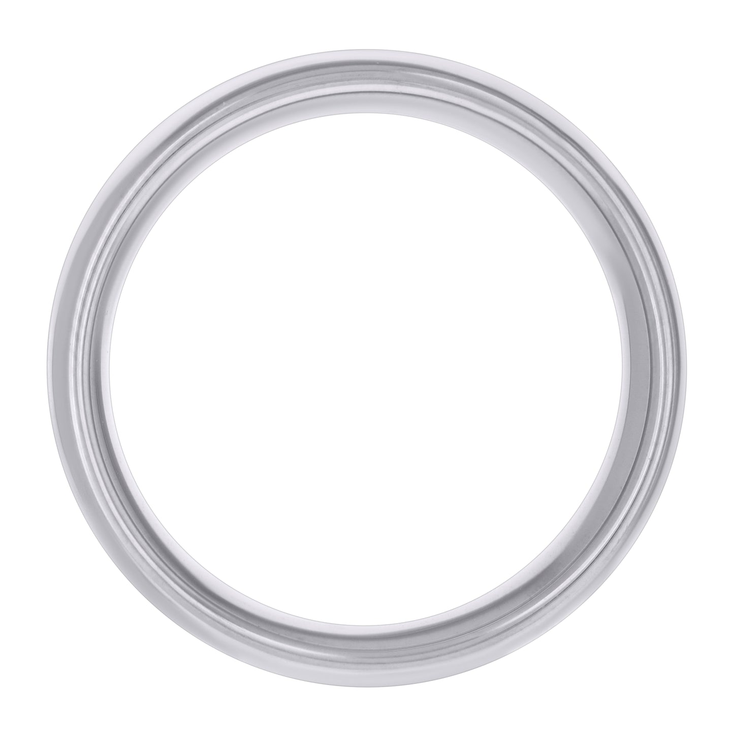 Stainless Steel Mens Center Brushed Grooved Sizes 7 - 14 Comfort-Fit Fashion Bridal Anniversary Wedding Engagement Band Ring
