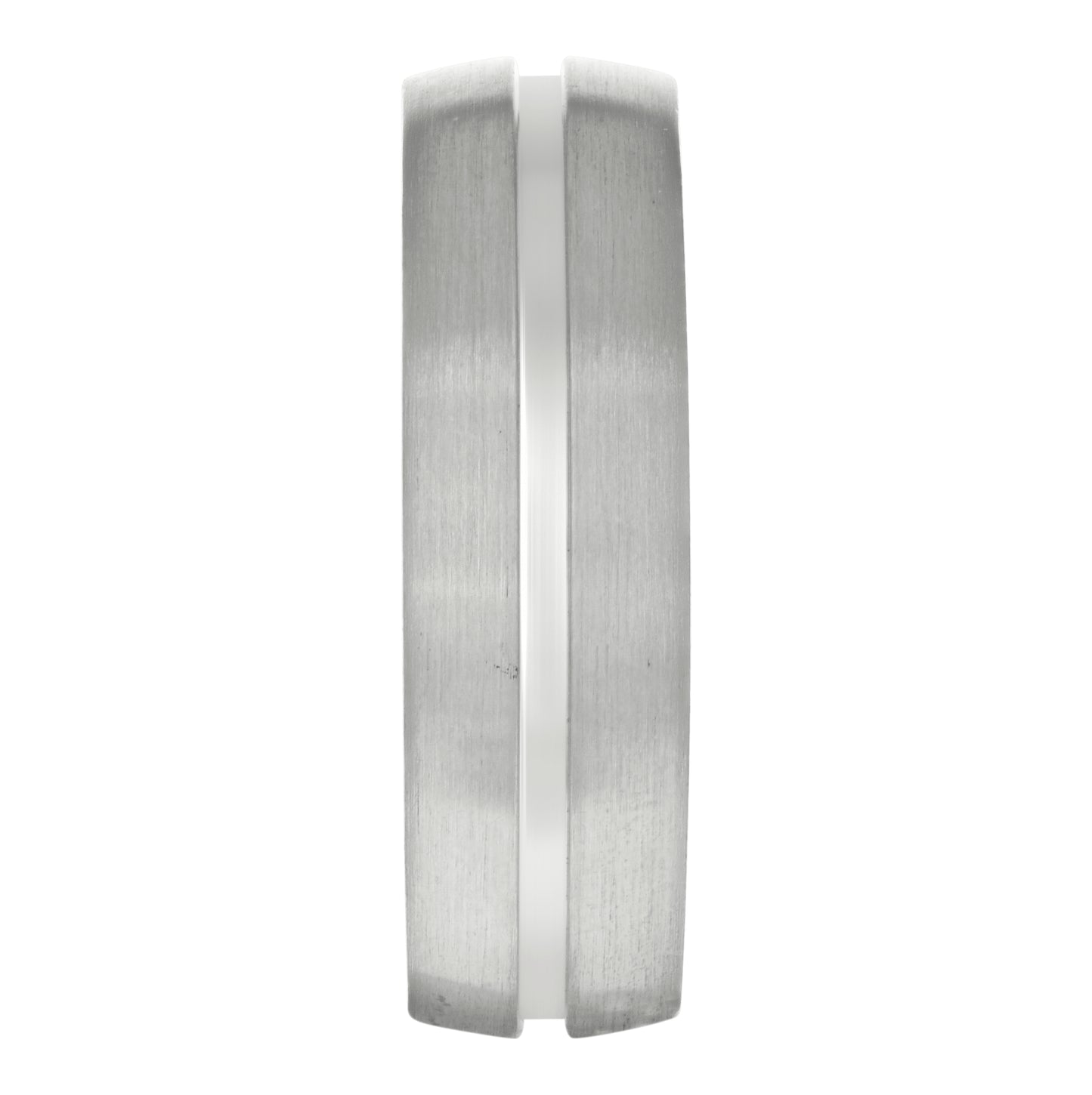 Stainless Steel Mens Center Grooved Side Brushed Sizes 7 - 14 Comfort-Fit Fashion Bridal Anniversary Wedding Engagement Band Ring
