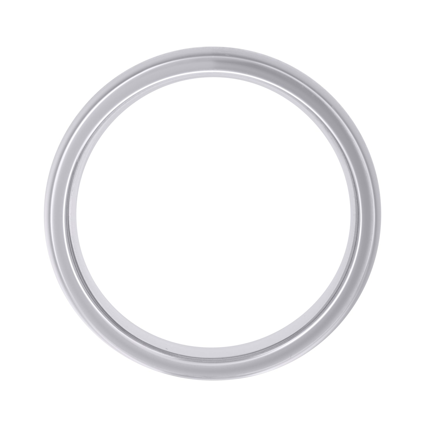 Stainless Steel Mens Center Polished Side Brushed Sizes 7 - 14 Comfort-Fit Fashion Bridal Anniversary Wedding Engagement Band Ring