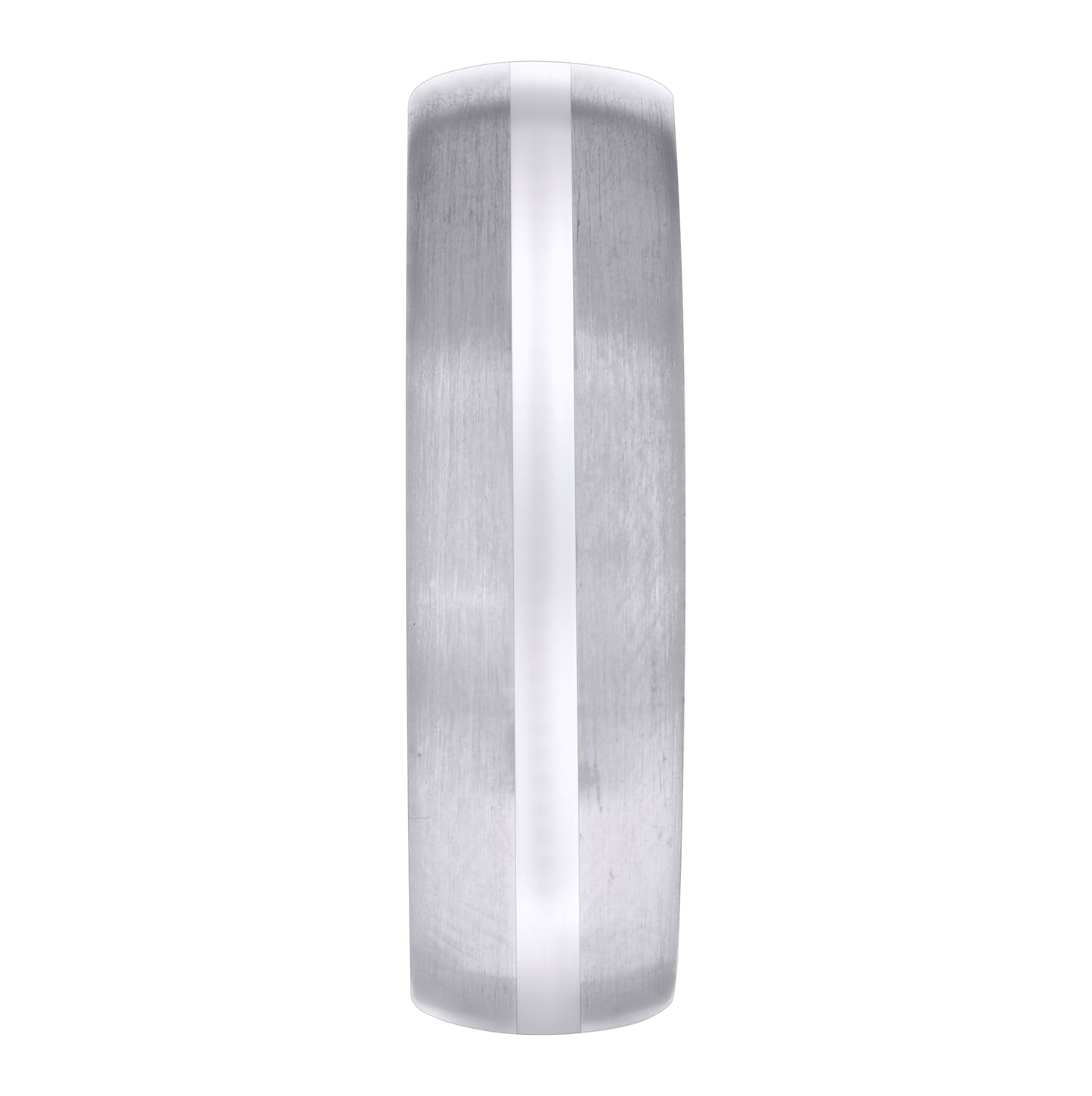 Stainless Steel Mens Center Polished Side Brushed Sizes 7 - 14 Comfort-Fit Fashion Bridal Anniversary Wedding Engagement Band Ring
