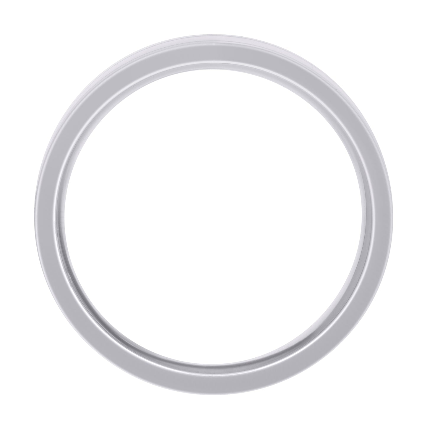Stainless Steel Men's Center Brushed Double Grooved Sizes 7 - 14 Comfort-Fit Fashion Bridal Anniversary Wedding Engagement Band Ring