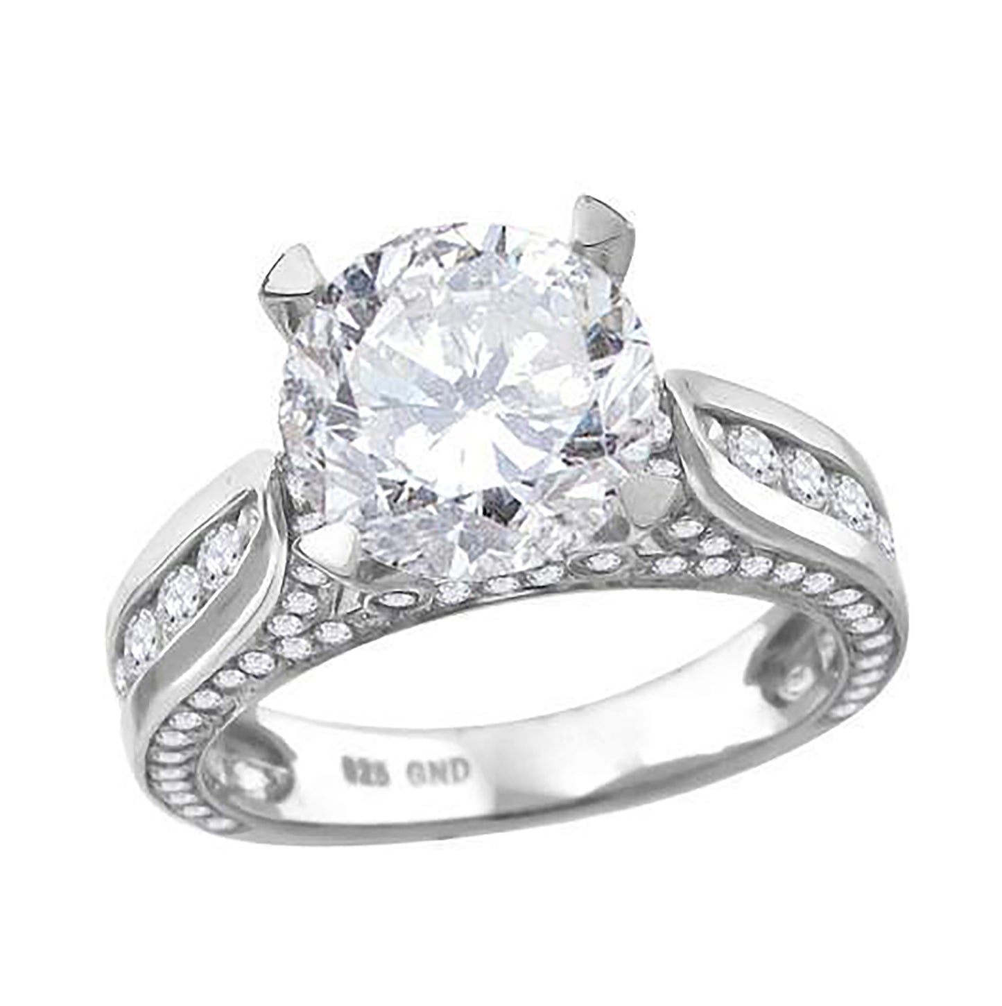 Sterling Silver Women's Cubic Zirconia Bridal Anniversary Engagement Wedding Ring