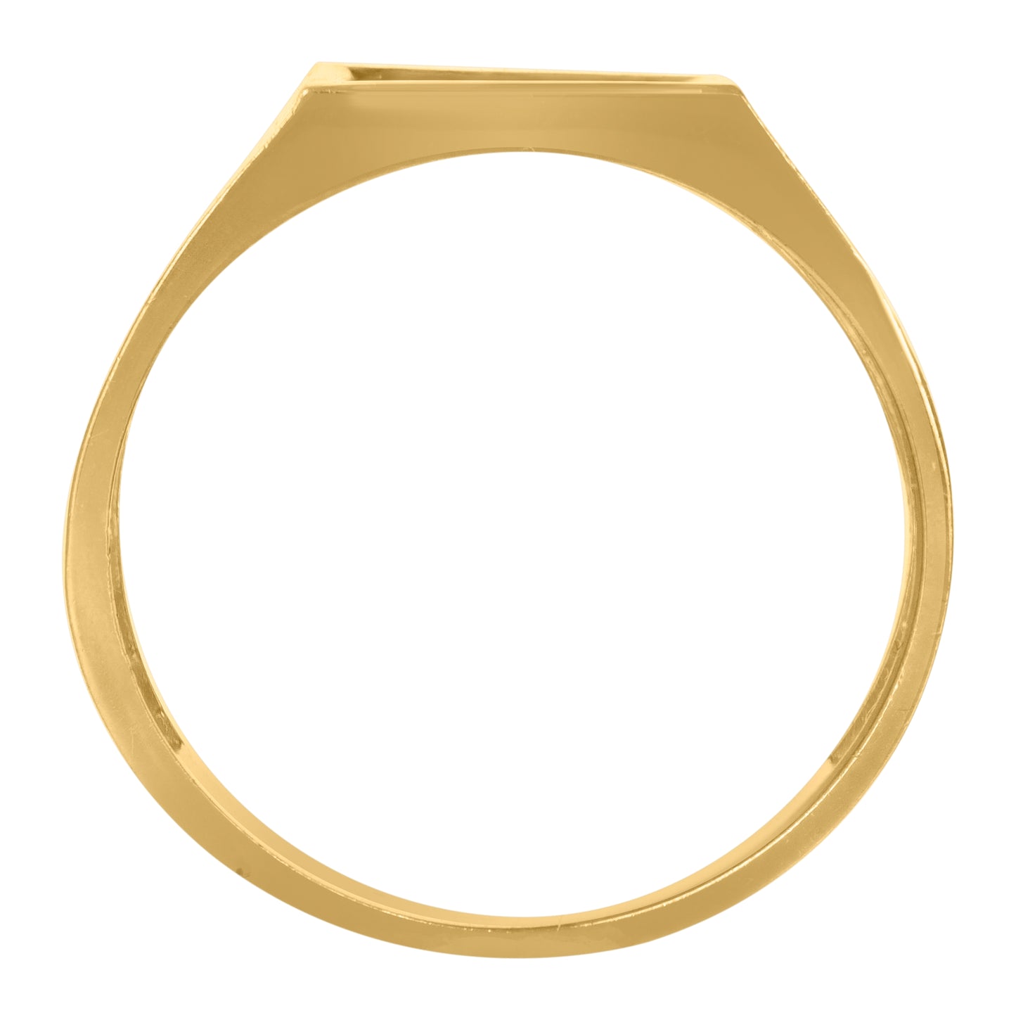 10K Two-Tone Gold Mens Round Cubic Zirconia Square Engagement Ring