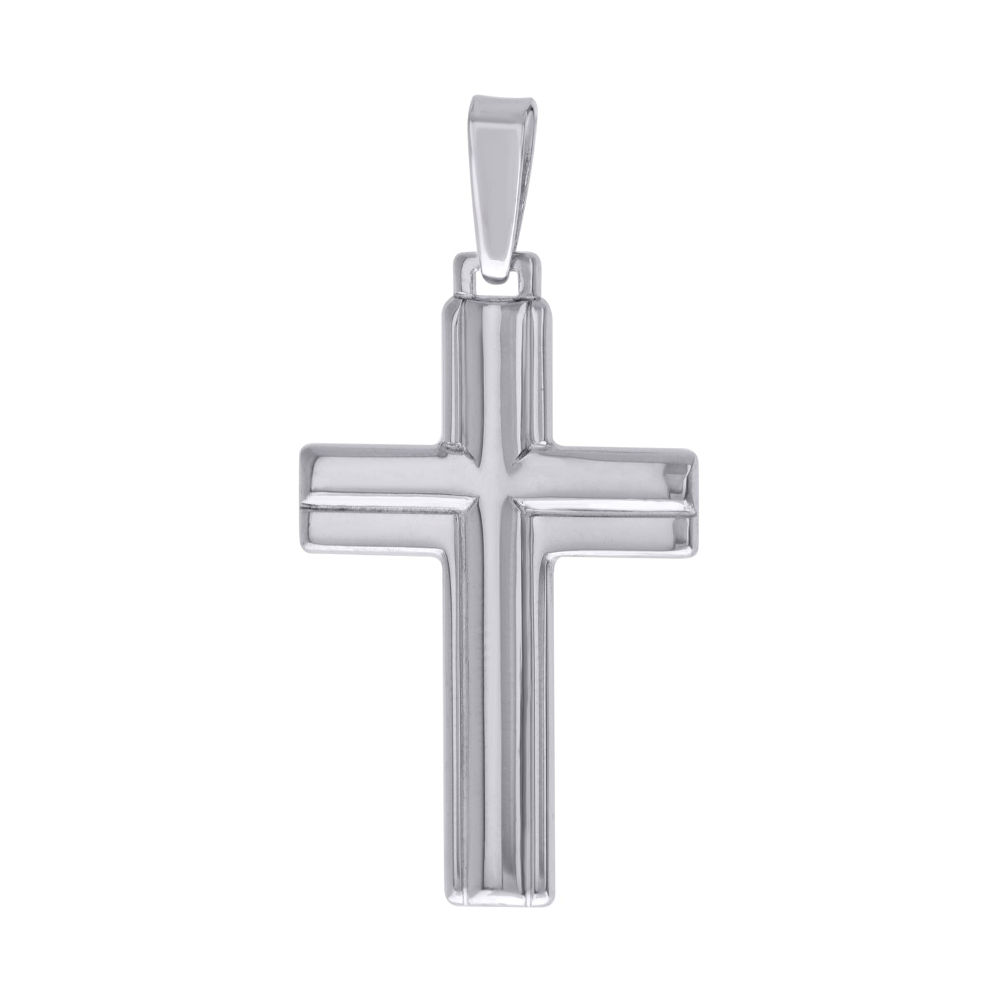 Sterling Silver Unisex Cross Religious Charm Pendant