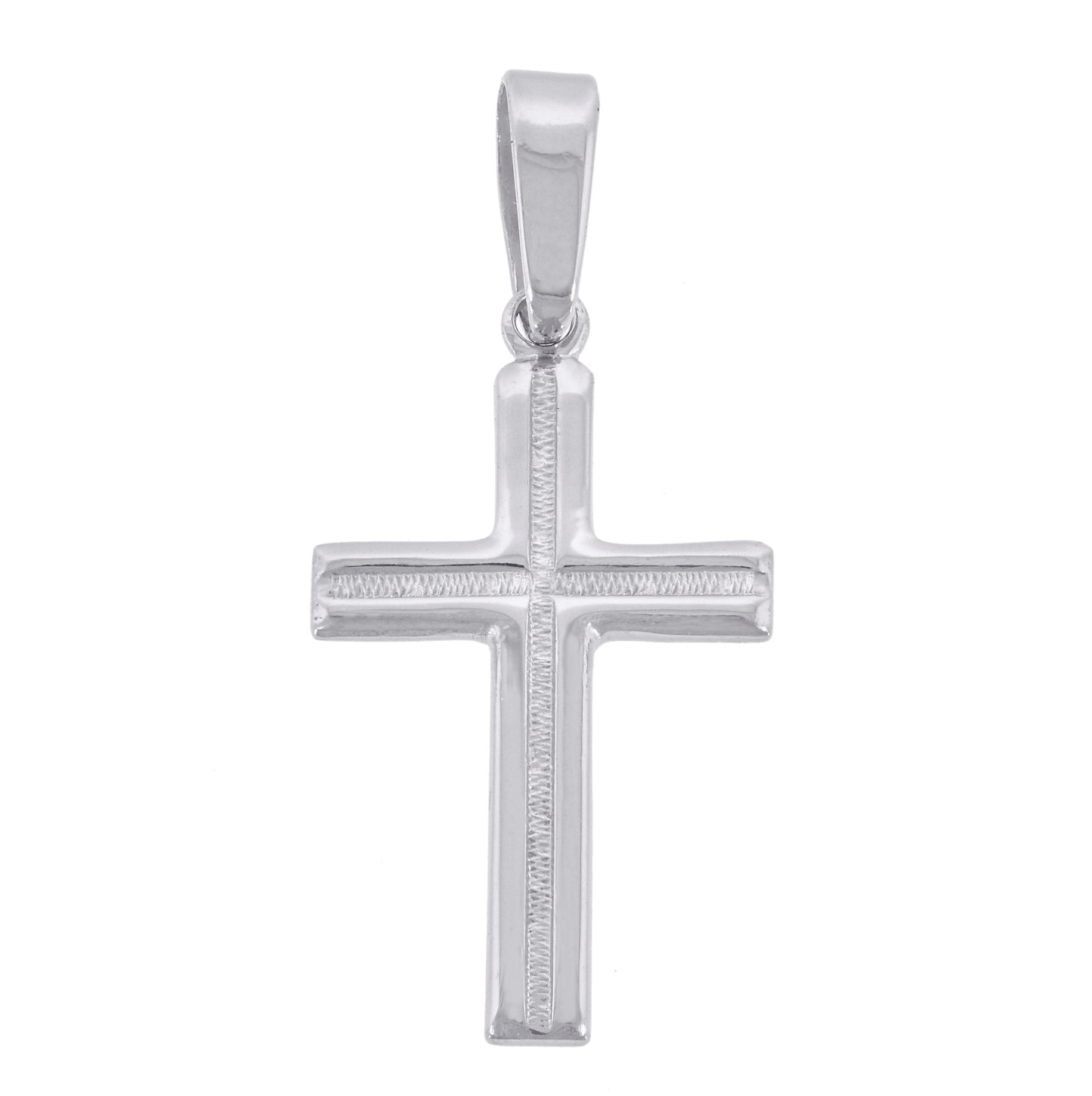 Sterling Silver Unisex Cross Religious Charm Pendant