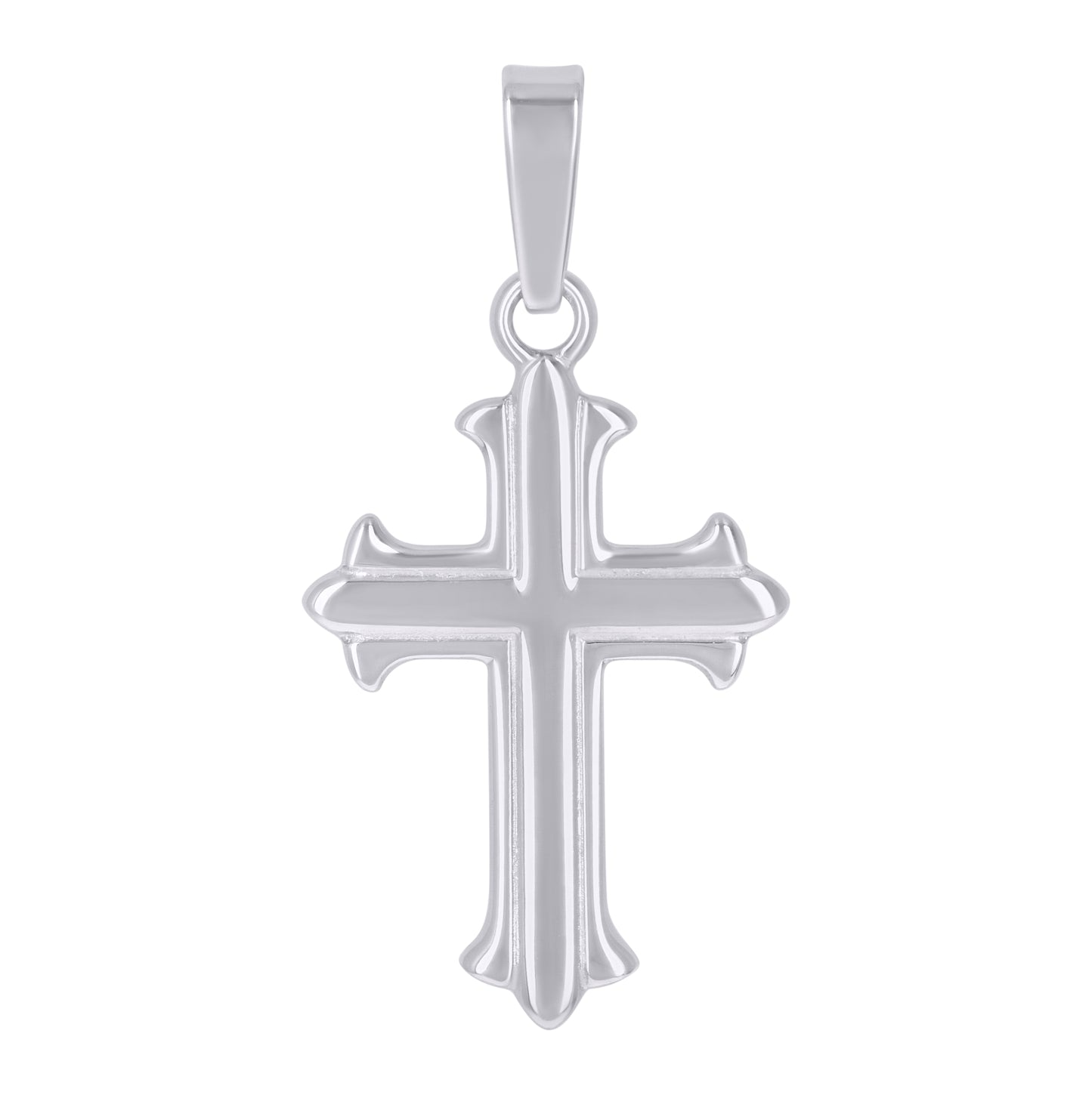 Sterling Silver Unisex Cross Religious Charm Pendant
