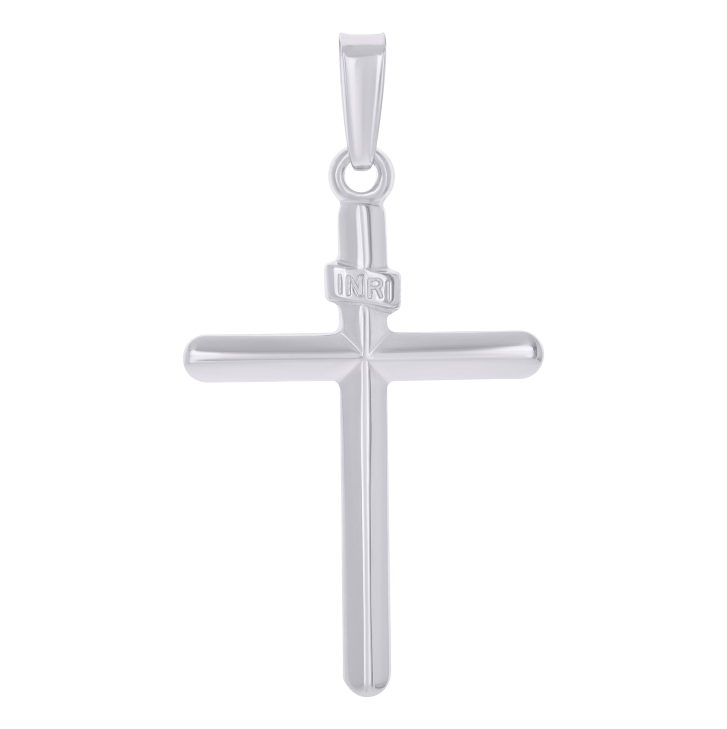 Sterling Silver Unisex Inri Cross Religious Charm Pendant