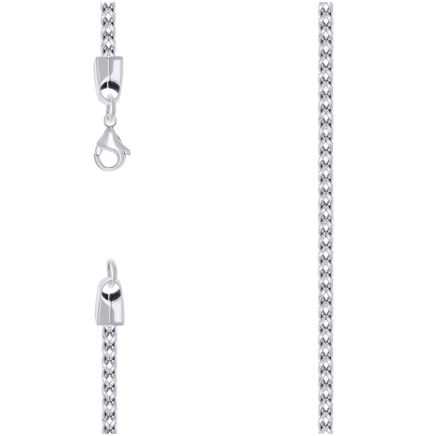 Stainless Steel Or Yellow-Tone Unisex Franco Fashion Chain Necklace