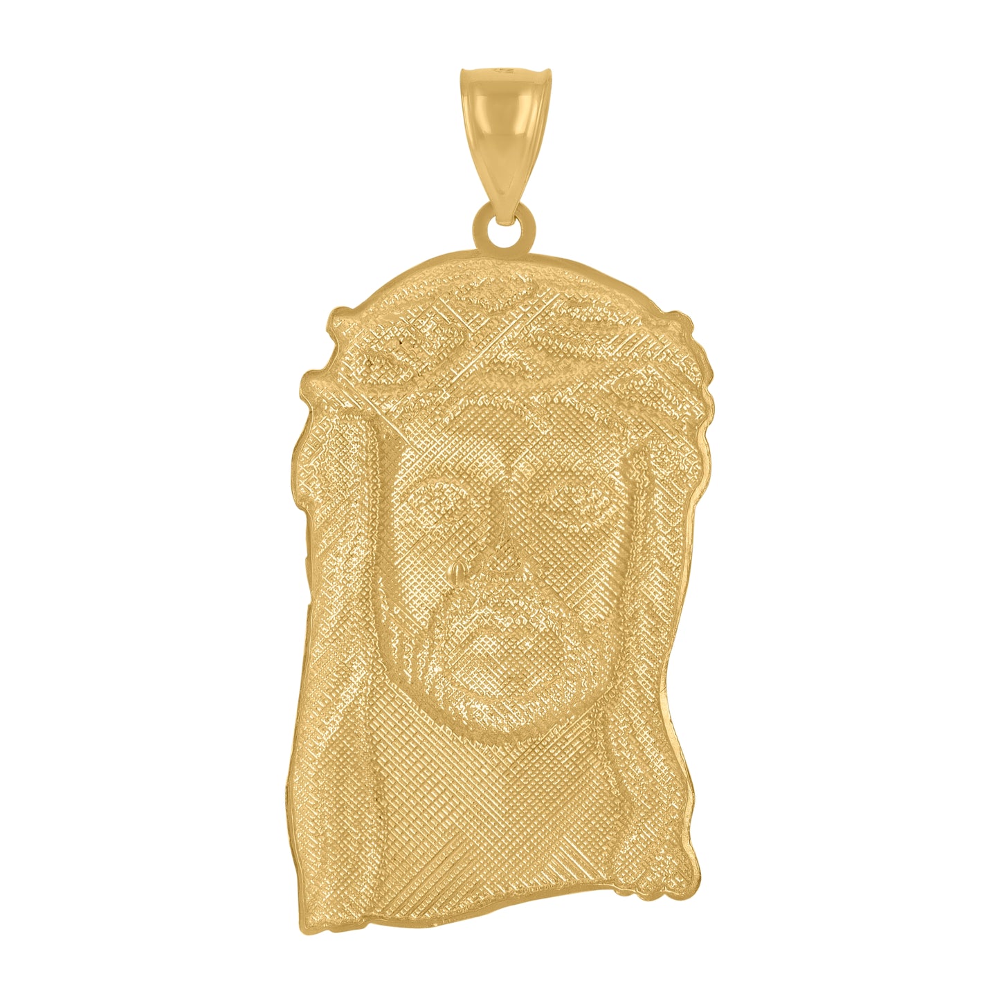 10K Two-Tone Gold Mens Women Jesus Christ Religious Charm Pendant
