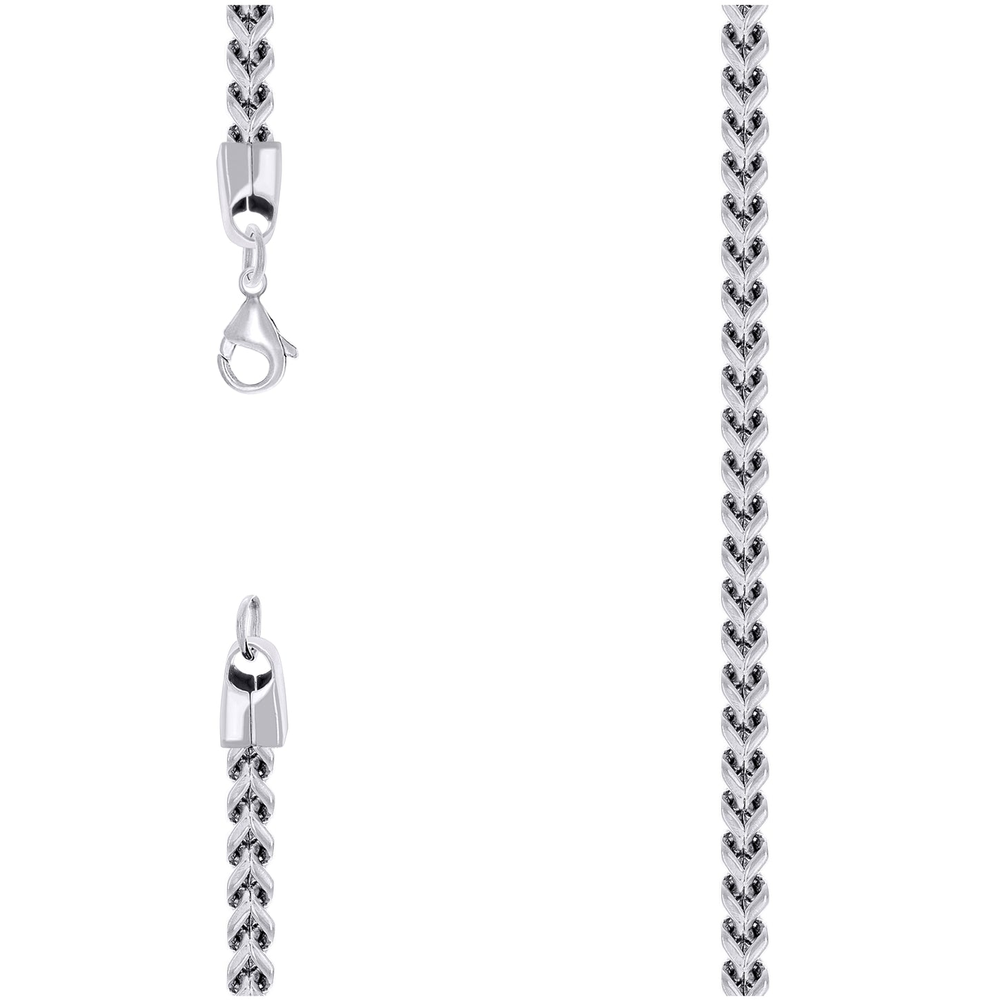 Stainless Steel Or Yellow-Tone Unisex Franco Fashion Chain Necklace