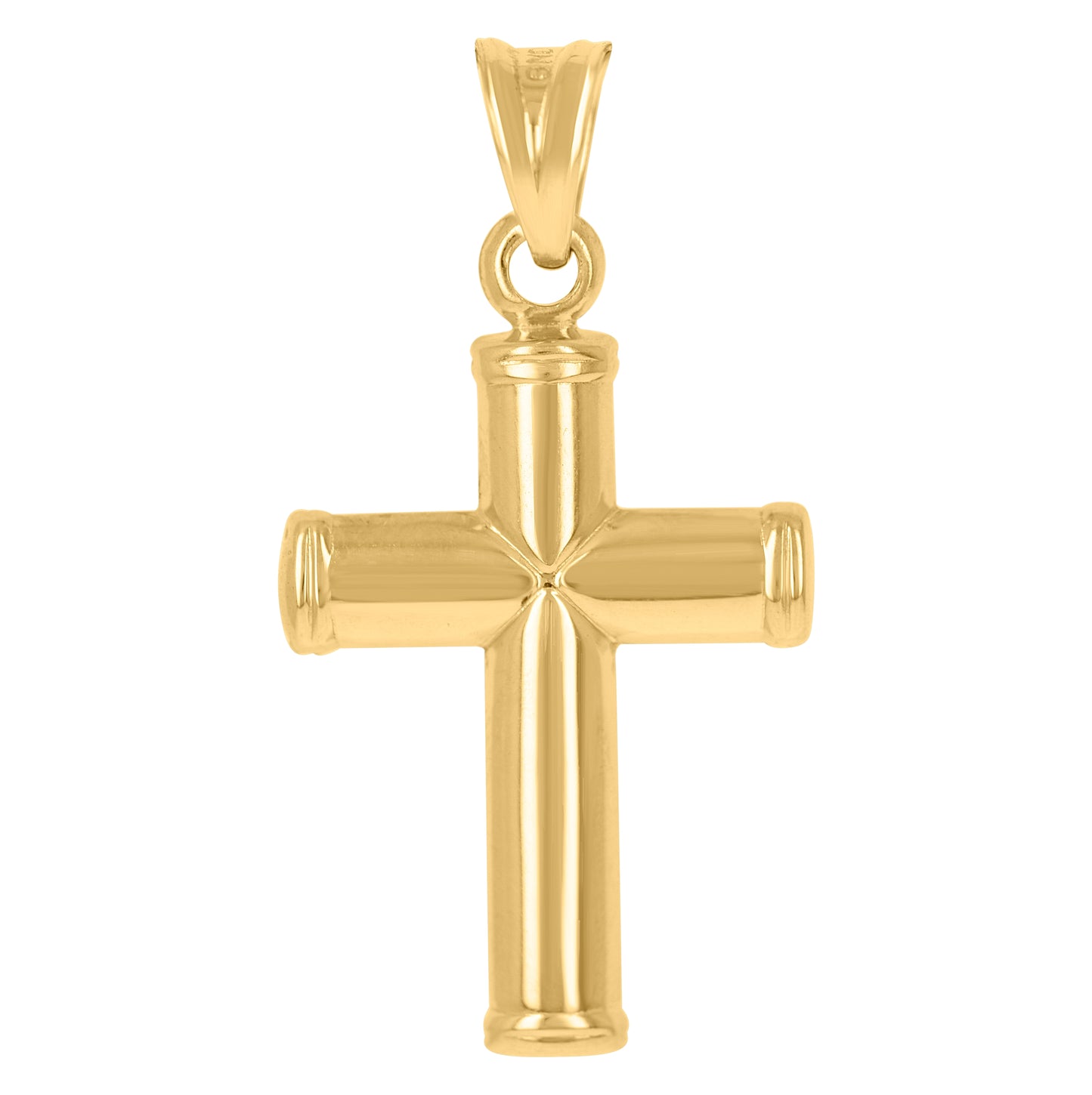 10K Two-Tone Gold Unisex Inri Crucifix Cross Religious Charm Pendant