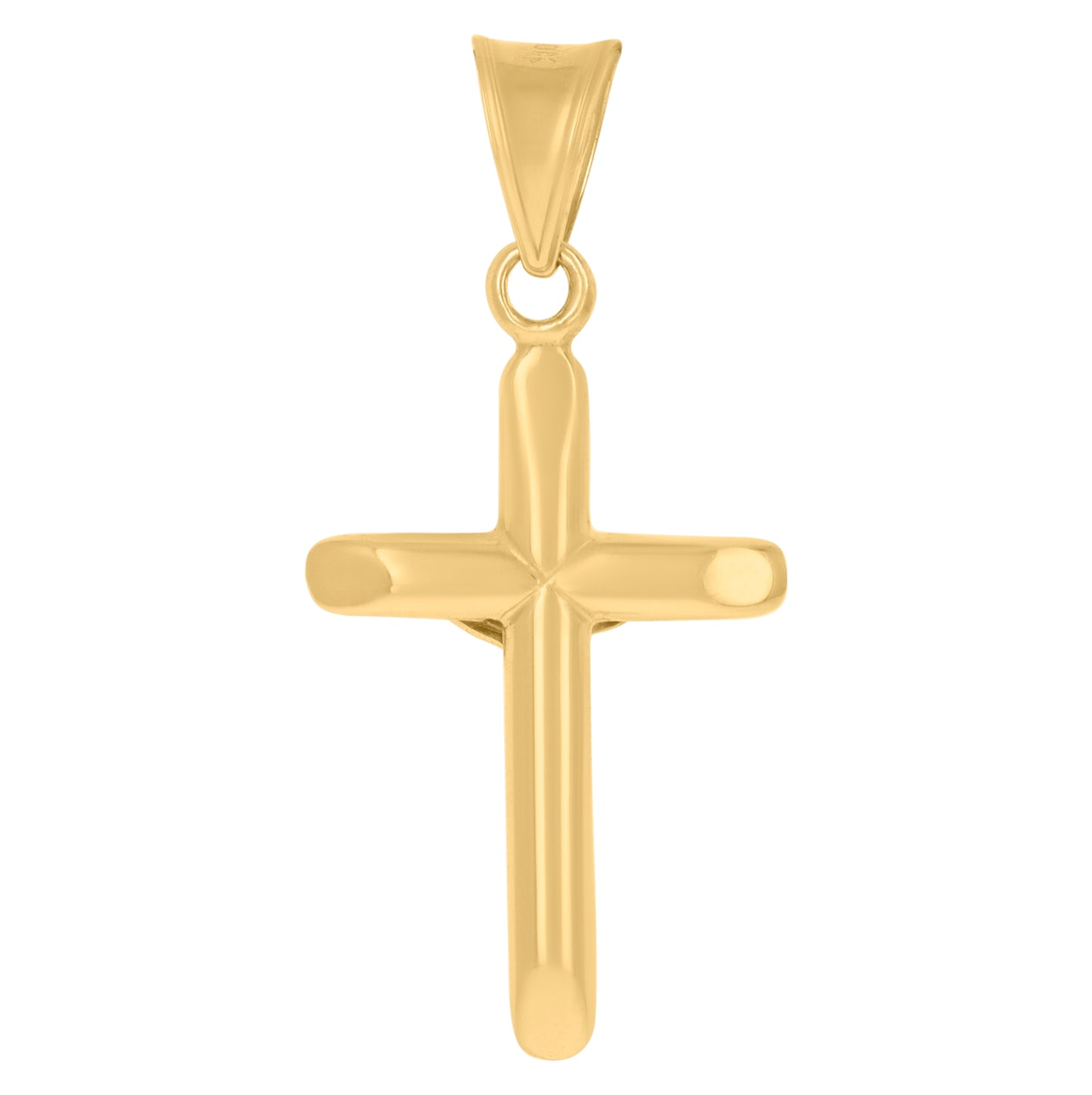 10K Two-Tone Gold Unisex Crucifix Cross Religious Charm Pendant