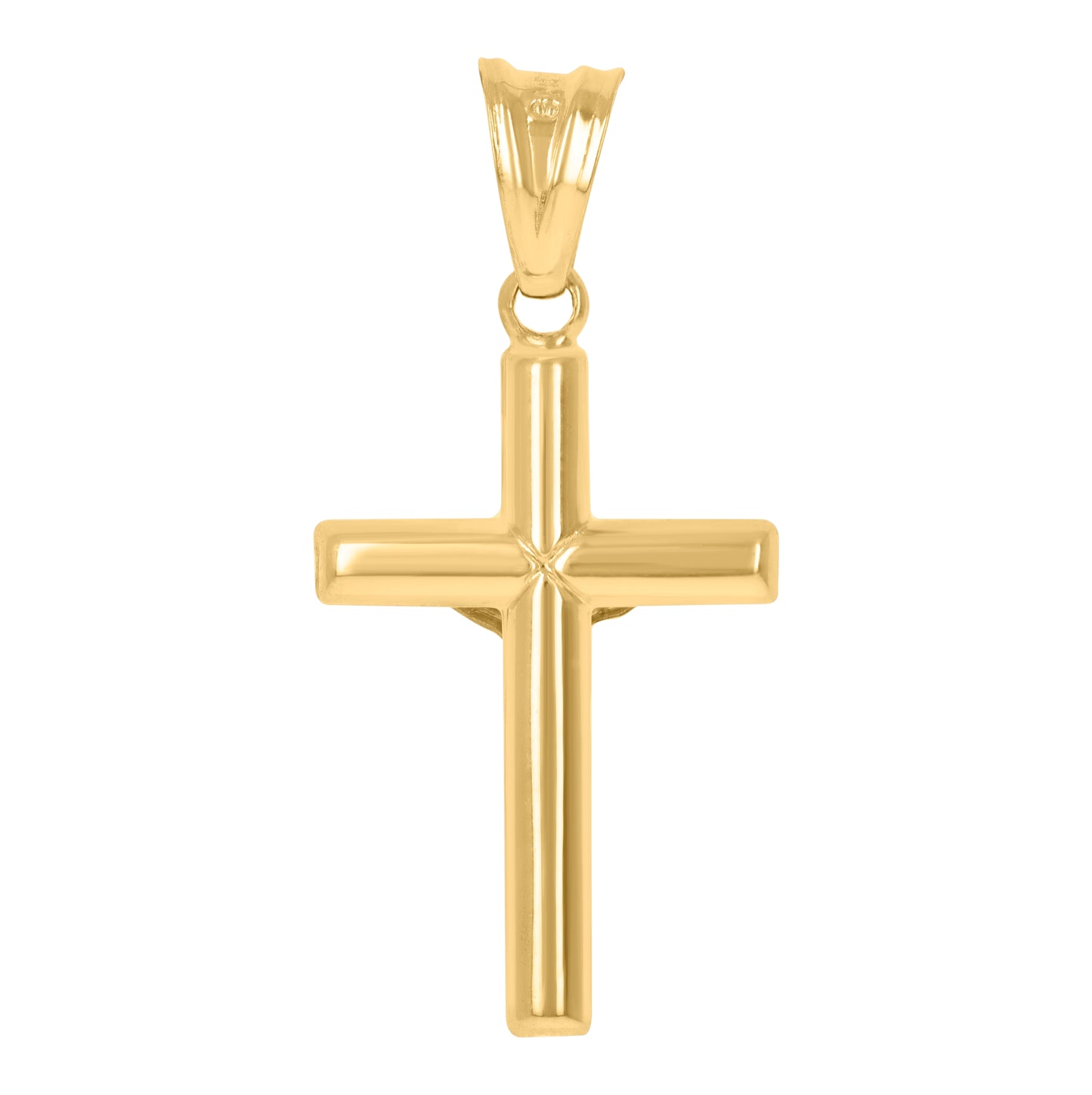 10K Two-Tone Gold Unisex Inri Crucifix Cross Religious Charm Pendant