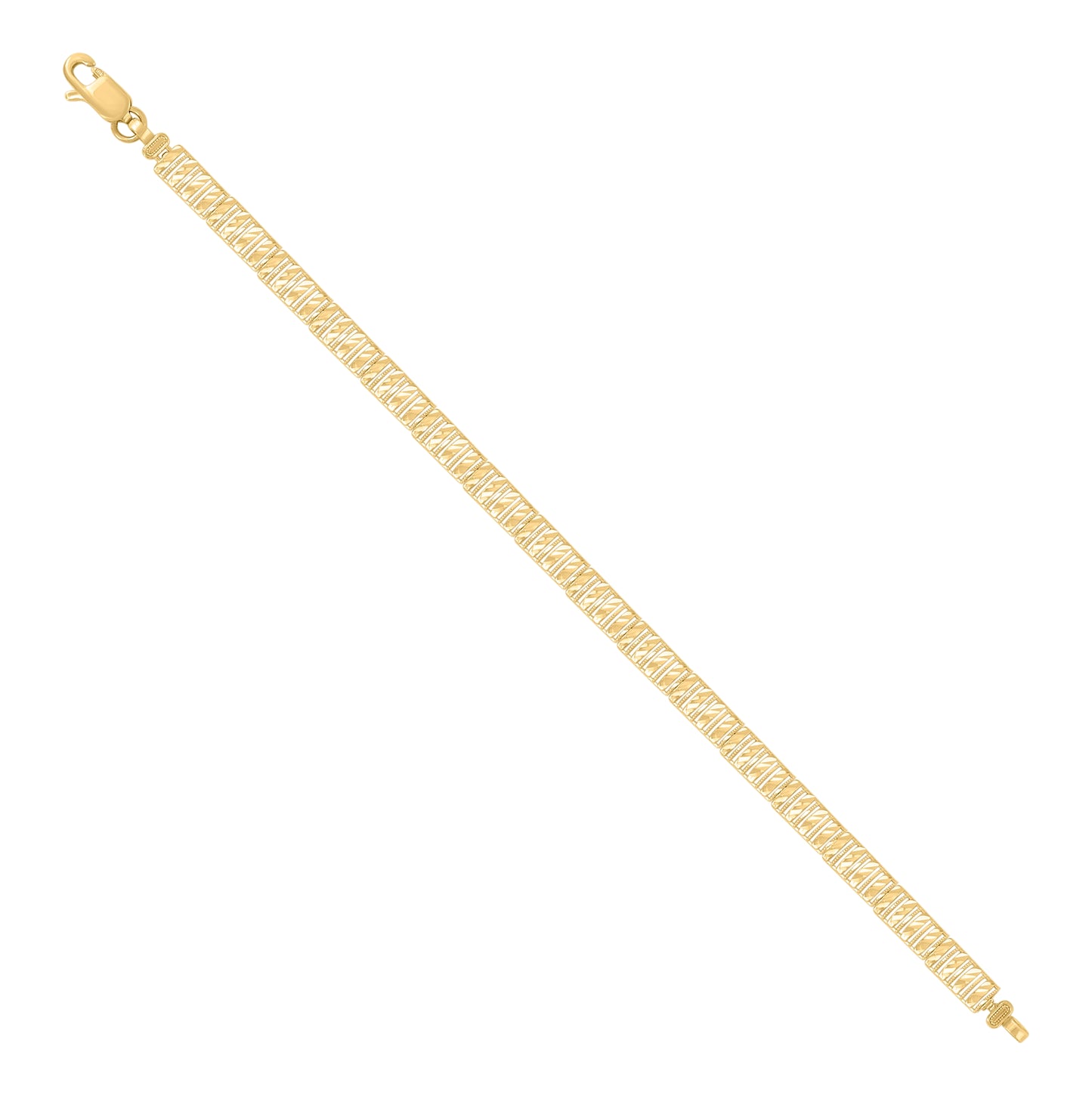 10K Yellow Gold Womens Link Bracelet