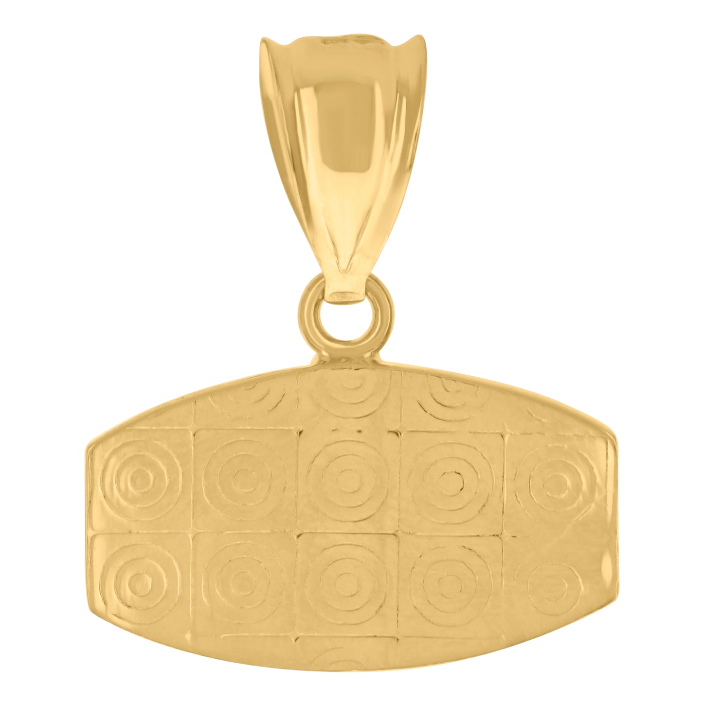 10K Two-Tone Gold Mens Last Supper Religious Charm Pendant