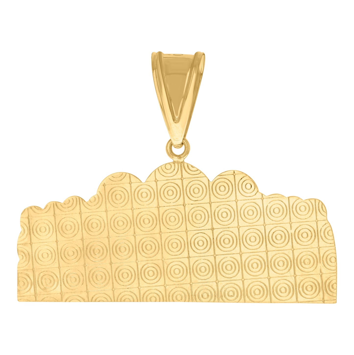 10K Two-Tone Gold Mens Diamond-Cut Last Supper Religious Charm Pendant