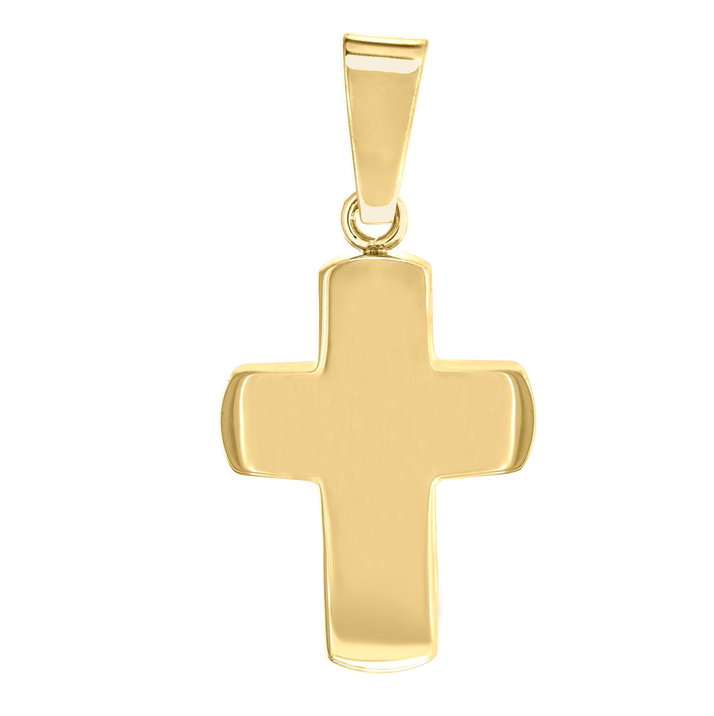 Stainless Steel Mens Polished Cross Religious Charm Pendant