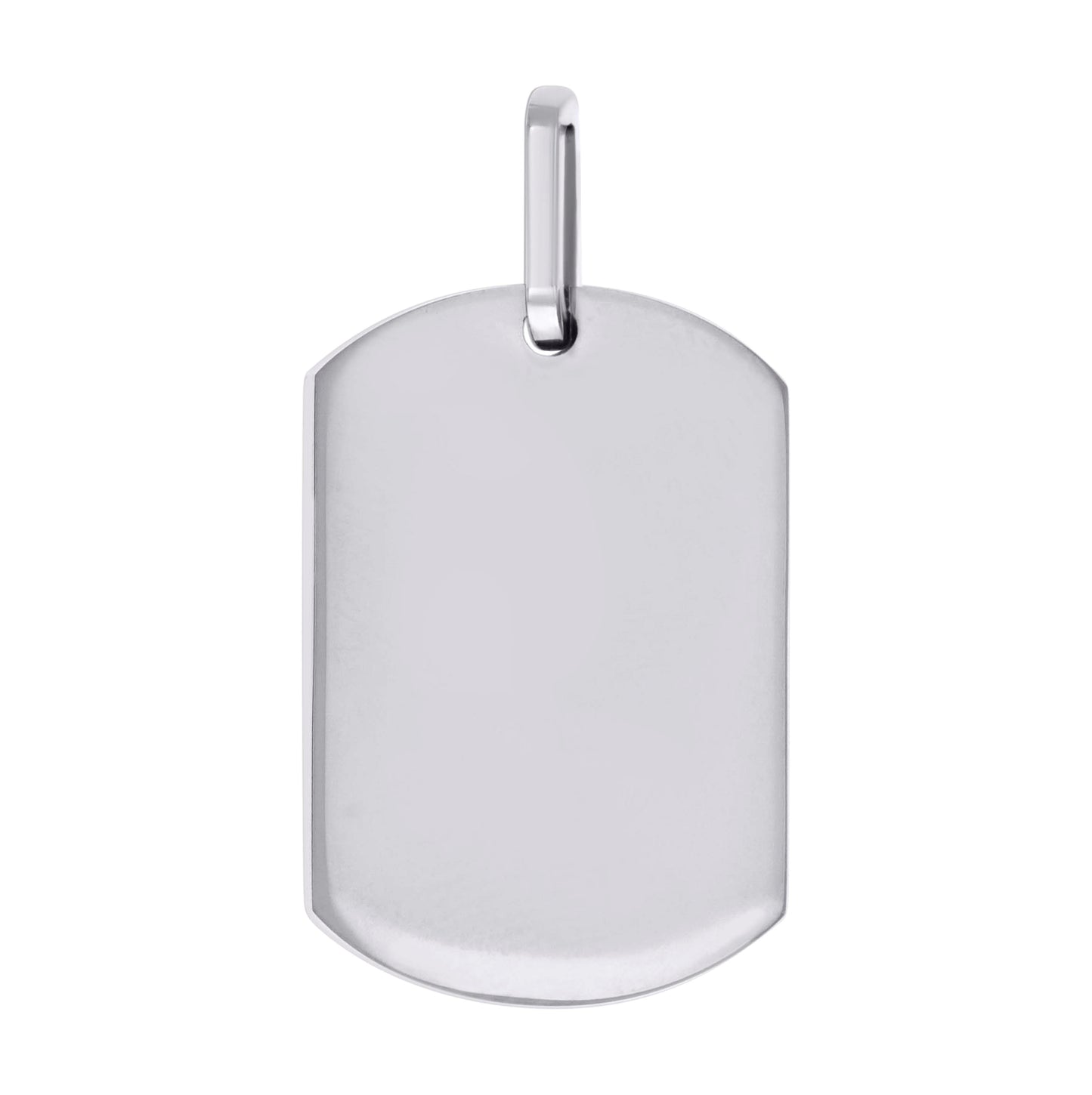 Stainless Steel Mens Dog Tag Pendant