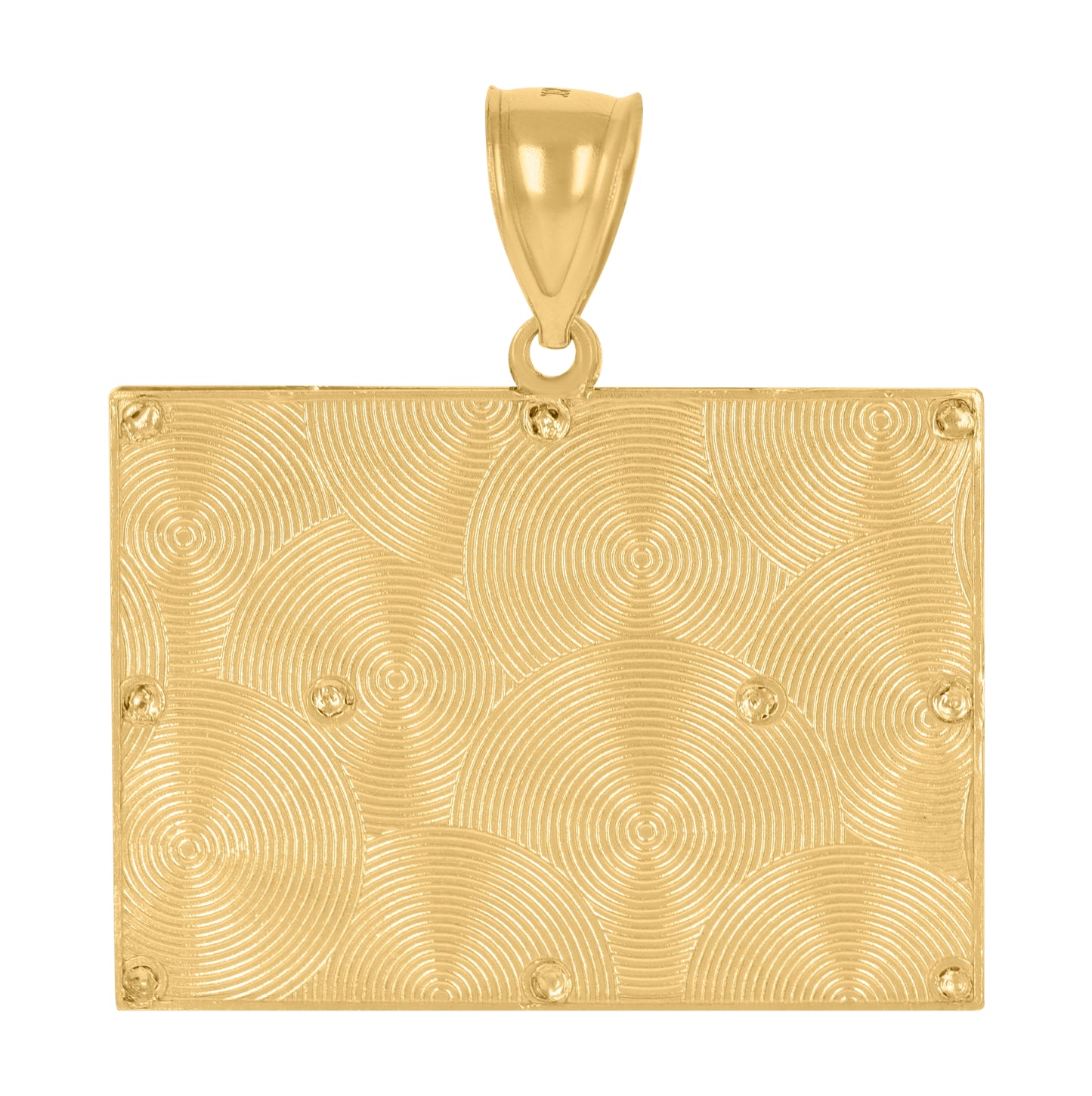 10K Two-Tone Gold Unisex Last Supper Religious Charm Pendant
