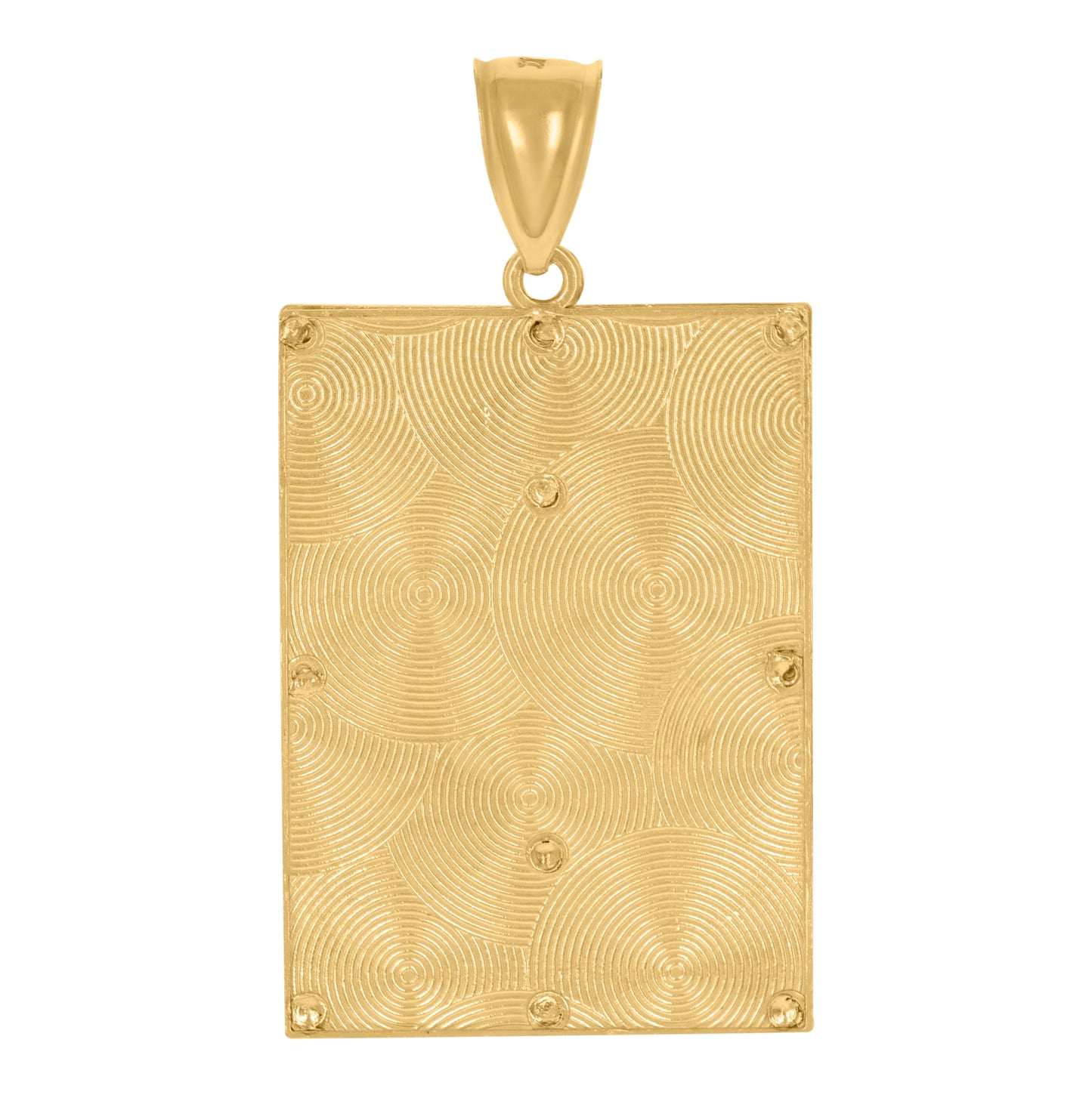 10K Two-Tone Gold Mens Women Diamond-Cut Praying Hands Religious Charm Pendant