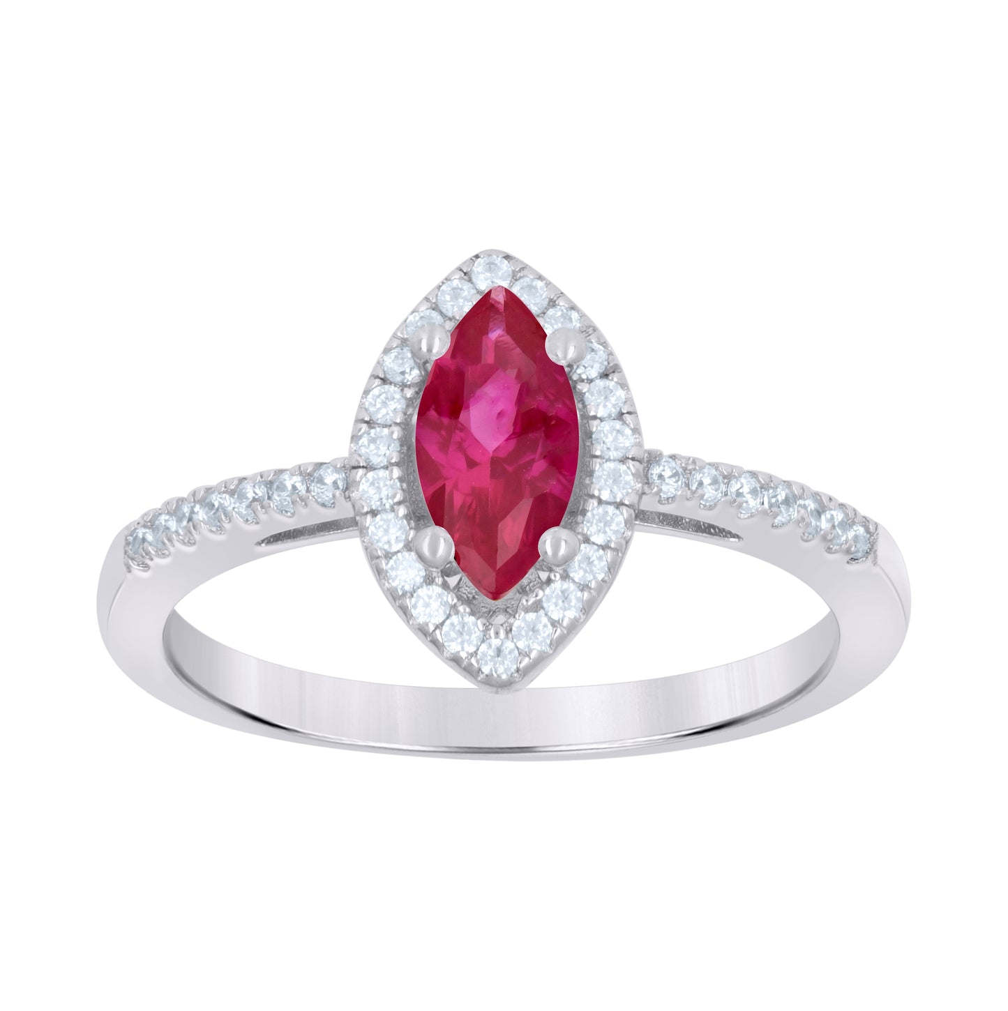 Sterling Silver Womens Marquise Cubic Zirconia Fashion Bridal Anniversary Wedding Engagement Band Ring