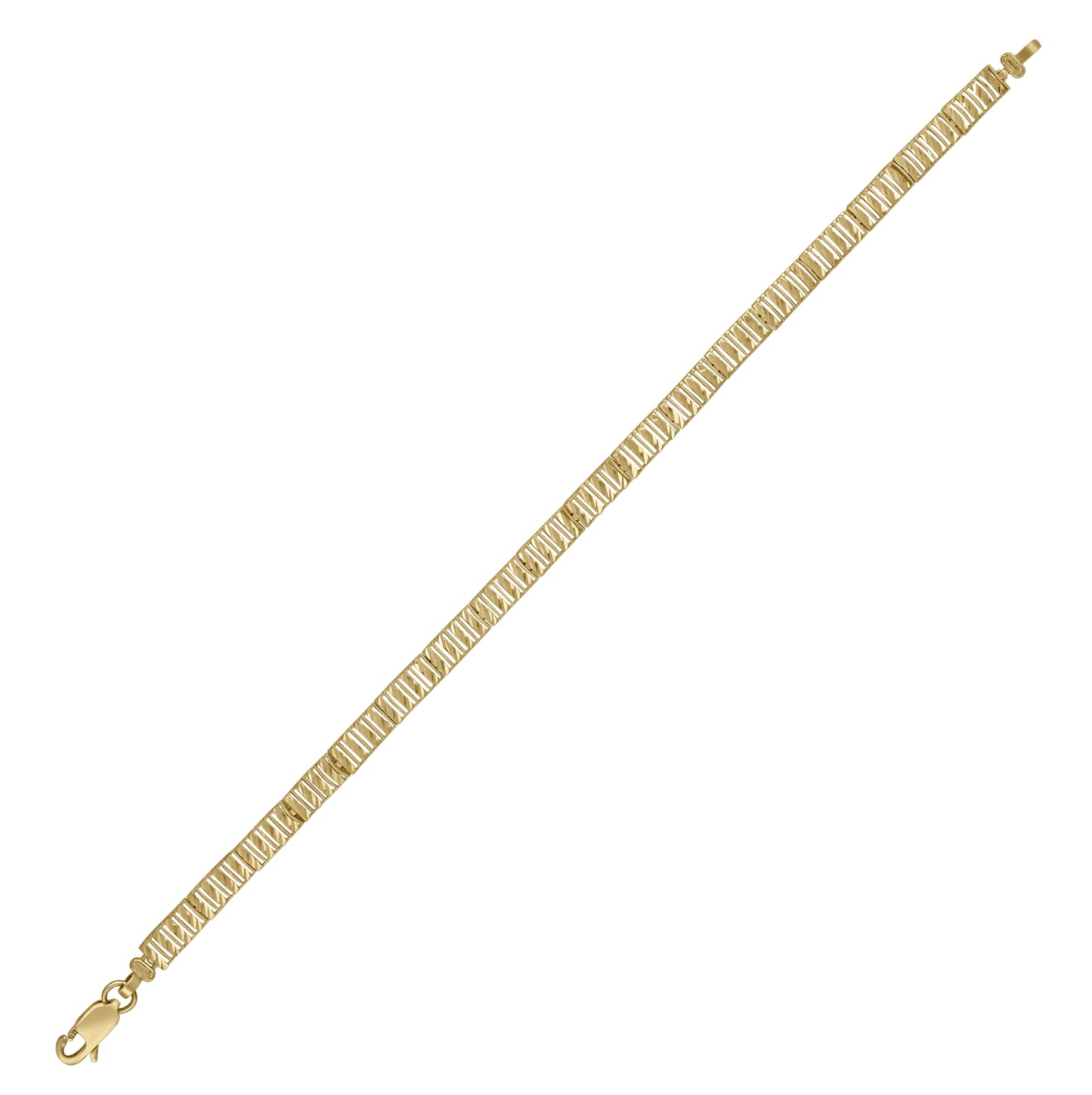 10K Yellow Gold Womens Link Bracelet