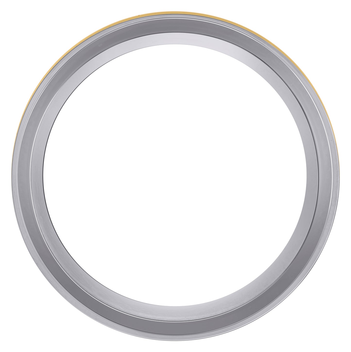 Titanium Yellow Tone Mens Comfort Fit Bridal Anniversary Engagement Wedding Band 6mm Sizes 8 - 13