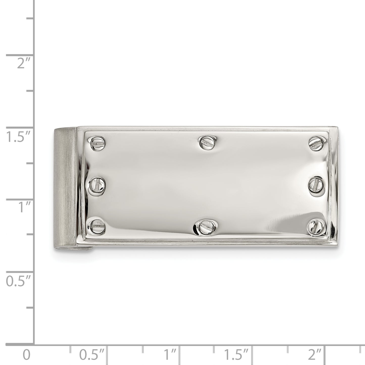 Chisel Stainless Steel Polished Screw Money Clip