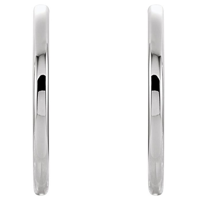 14K Yellow Or White Gold Each Hinged Polished Hinged Hoop Earring