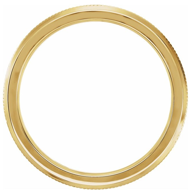 14K Yellow Gold Or Sterling Silver 2.5 mm Knife Edge Band