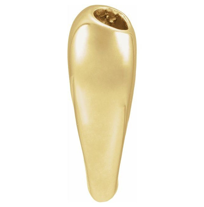 14K Yellow Gold 20 X 24 Mm Polished Electroform Puffed Heart Pendant