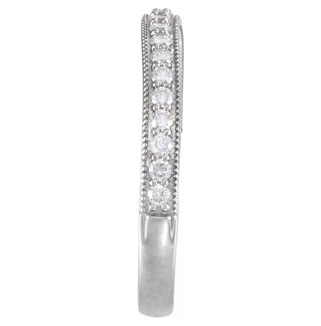 14K Yellow Or White Gold Round 1.5 Mm Polished 1/4 Ctw Lab-Grown Diamond Anniversary Band