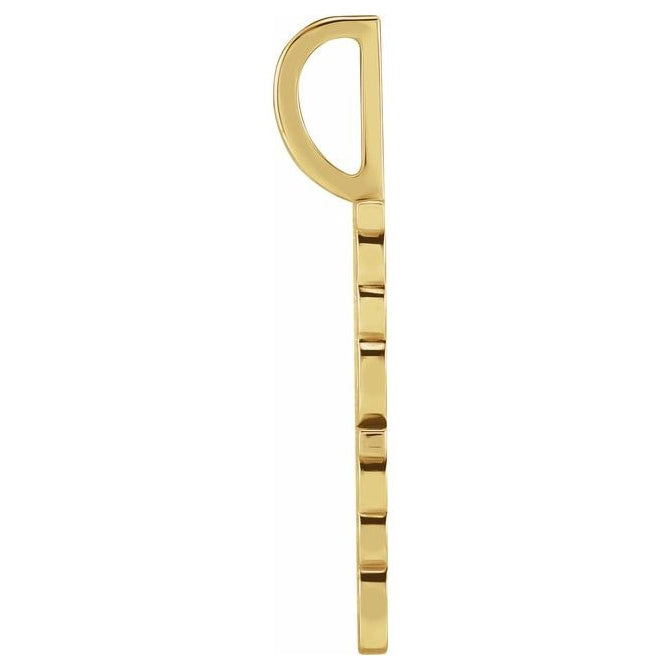 18K Yellow Gold-Plated Sterling Silver Polished Mama Charm/Pendant